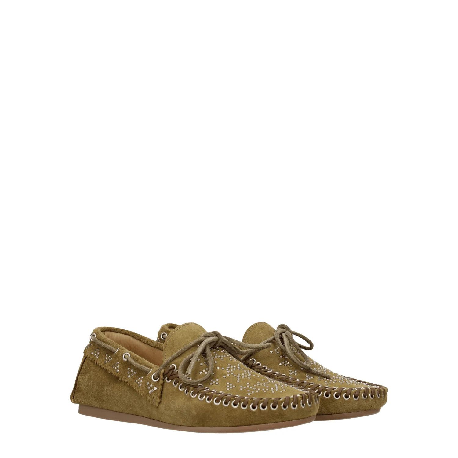 Isabel Marant ob1o1e1124 Suede Loafers in Green Size US 6 / IT 36 - 2 Thumbnail