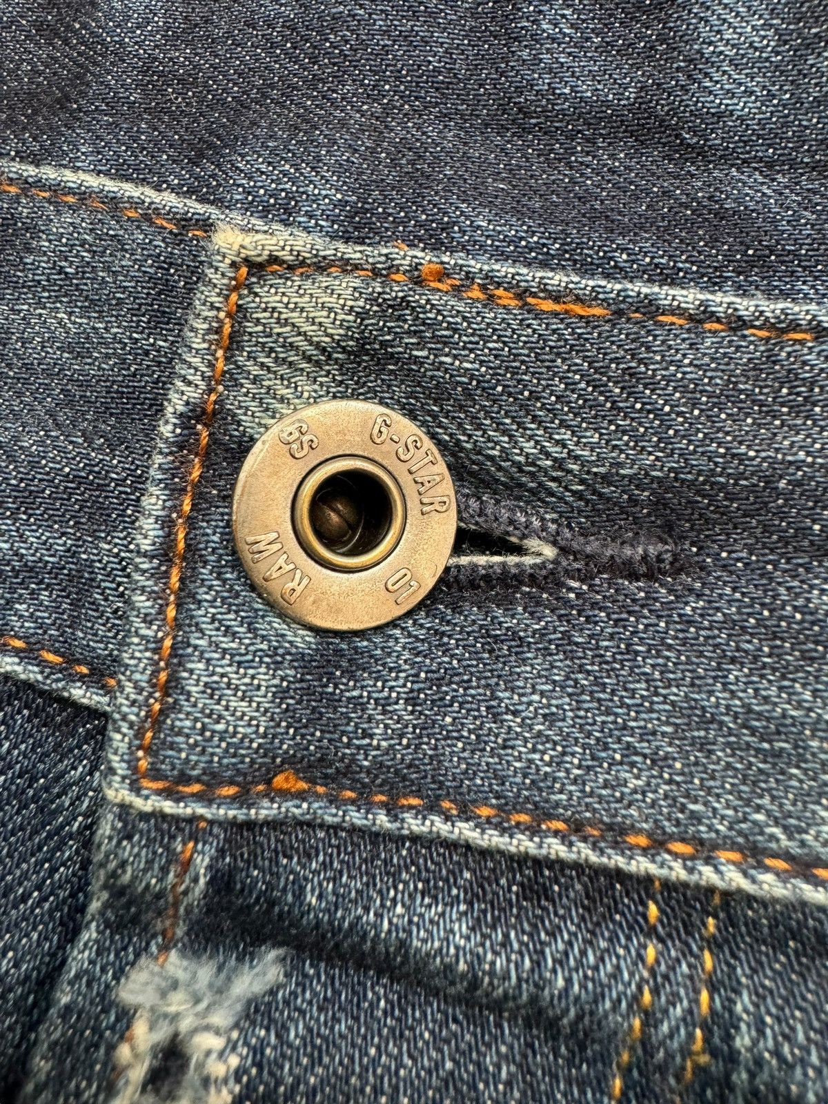 G-Star 💸LASTDROP💸 G-Star Raw Distressed Fly Button Faded Jeans Size US 36 / EU 52 - 3 Thumbnail