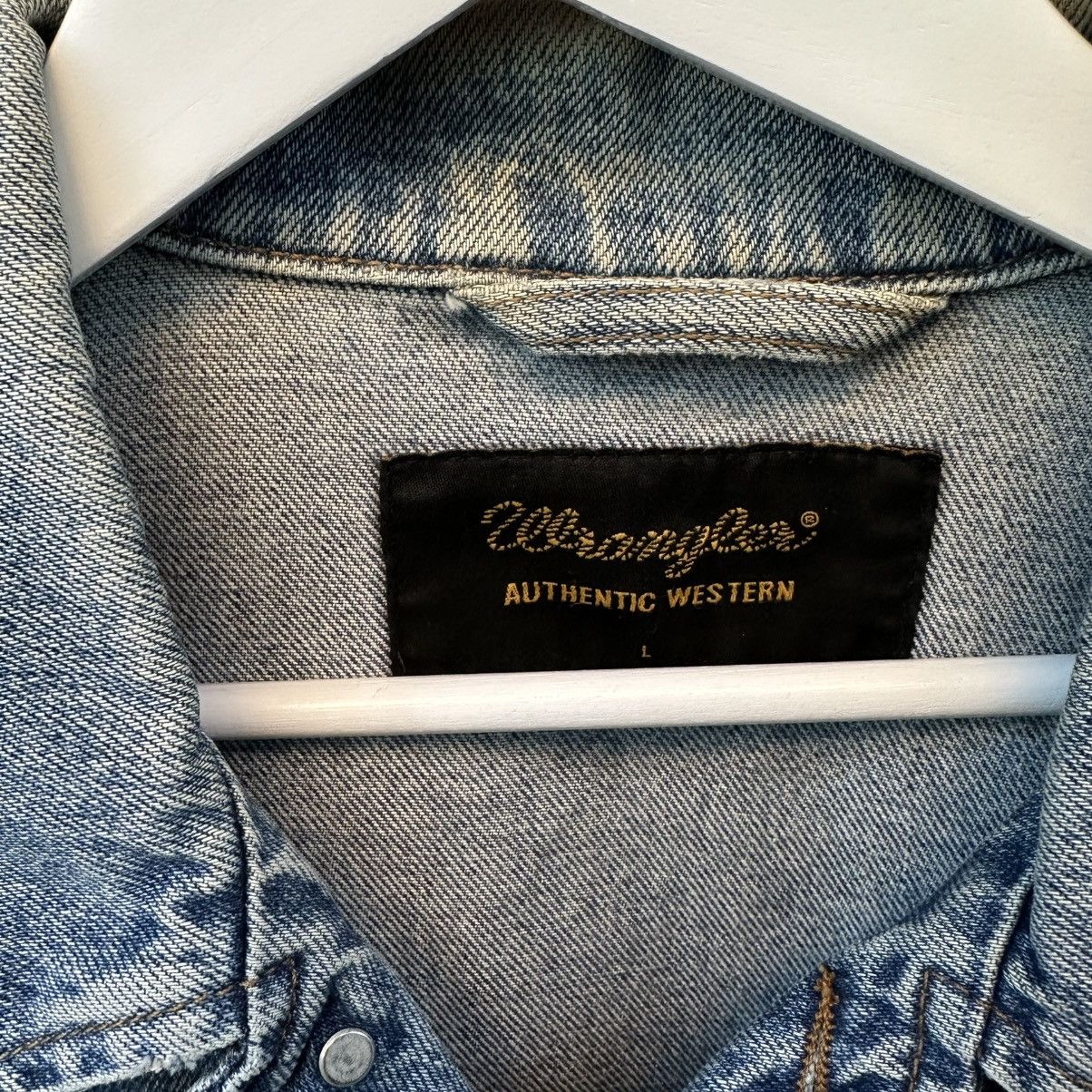 Wrangler Vintage Western Wrangler Denim Jacket Crazy Fit Size L Y2K Size US L / EU 52-54 / 3 - 8 Thumbnail