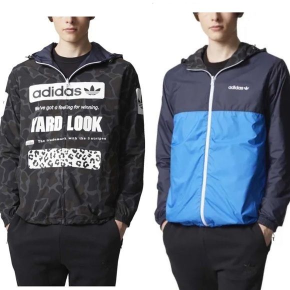 Adidas RARE Adidas Originals Yard Look Reversible Wind Breaker Grailed