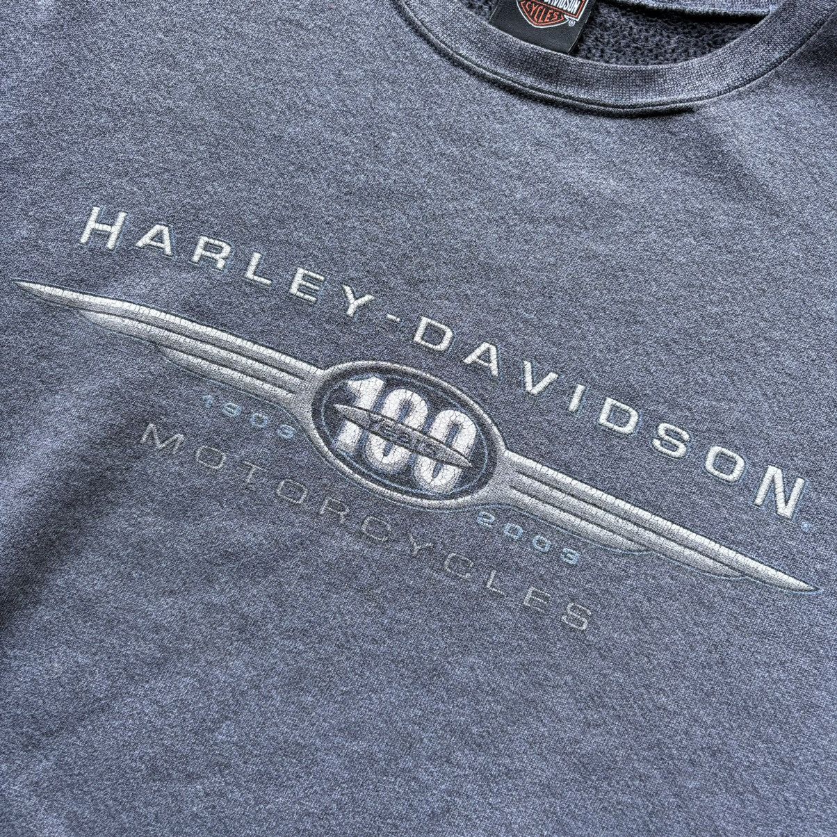 Harley Davidson × Vintage vintage 2003 Y2K HARLEY DAVIDSON VA spellout sweatshirt Size US XL / EU 56 / 4 - 4 Thumbnail