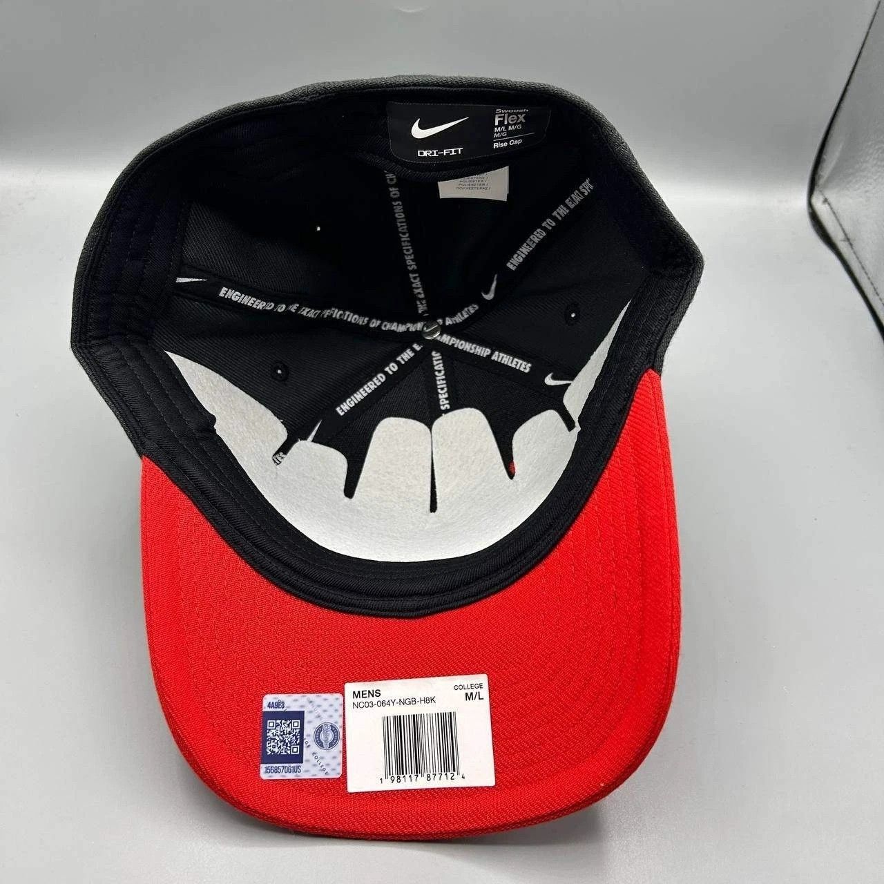 Nike Georgia Bulldogs x Nike Rise Hat M-L Dri-Fit Stretch Fitted Size ONE SIZE - 2 Thumbnail