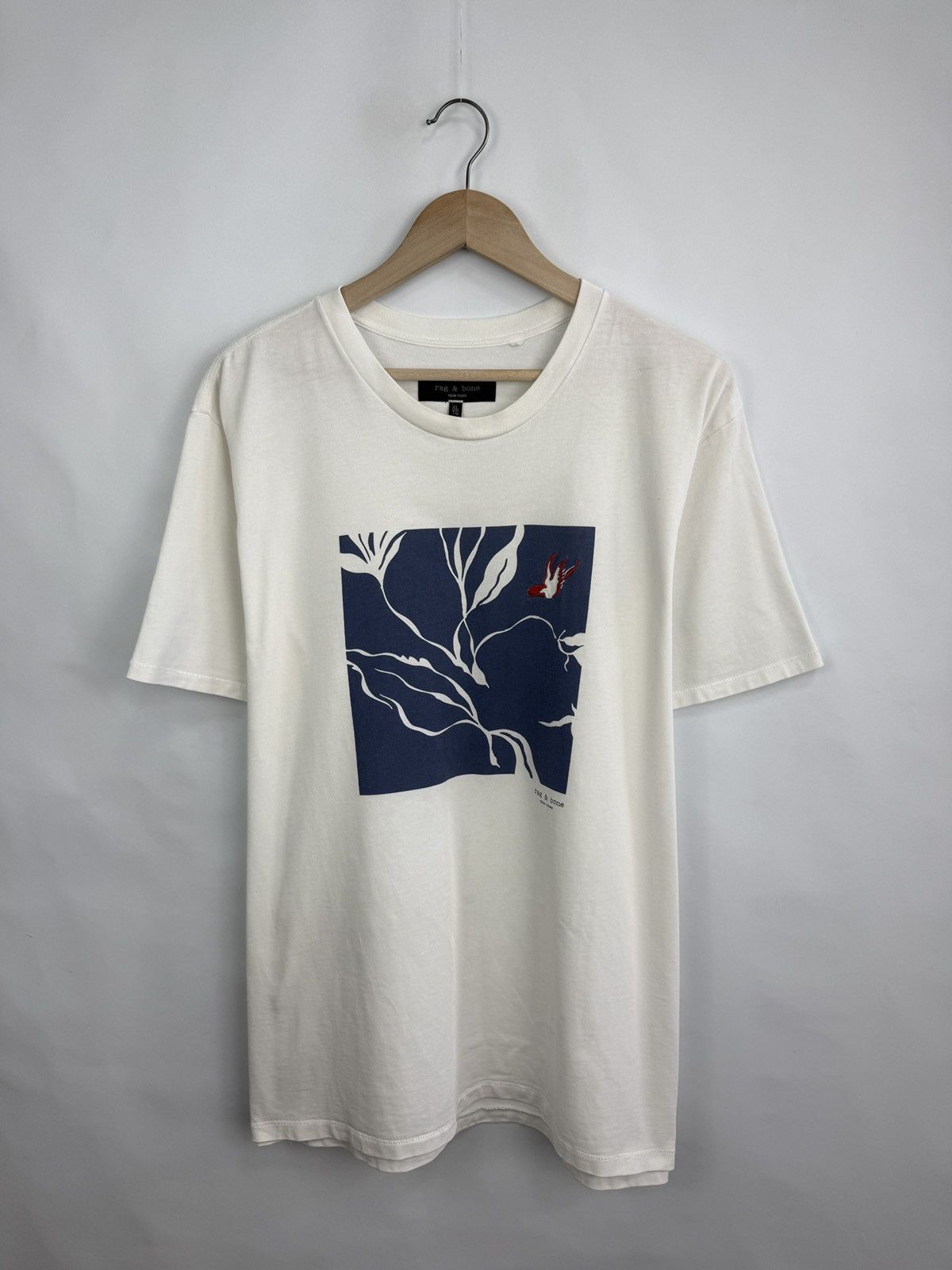 Rag & Bone 🇺🇸 Rag & Bone New York Graphic Embroidered Bird T-Shirt Rare Size US XL / EU 56 / 4 - 7 Thumbnail