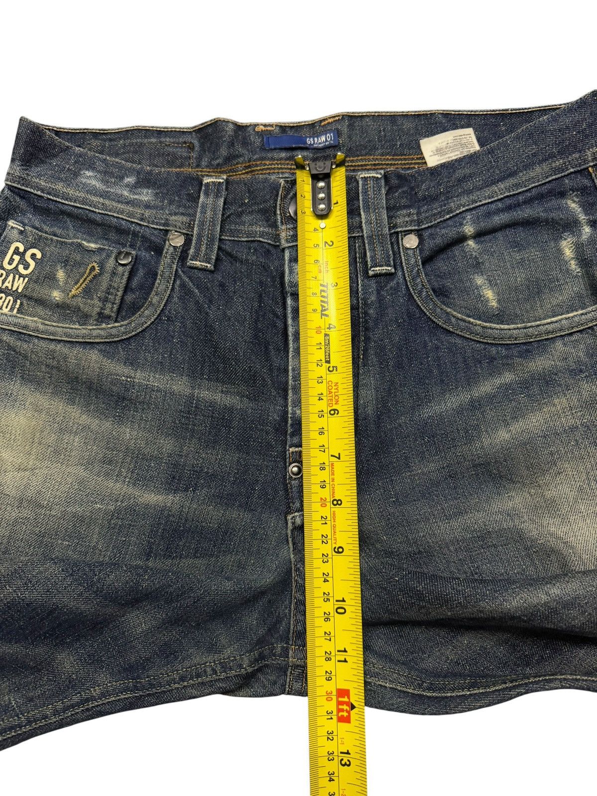 G-Star Vintage G-Star RAW 3301 Attacc Straight Distressed Denim 31 Size US 31 - 14 Thumbnail
