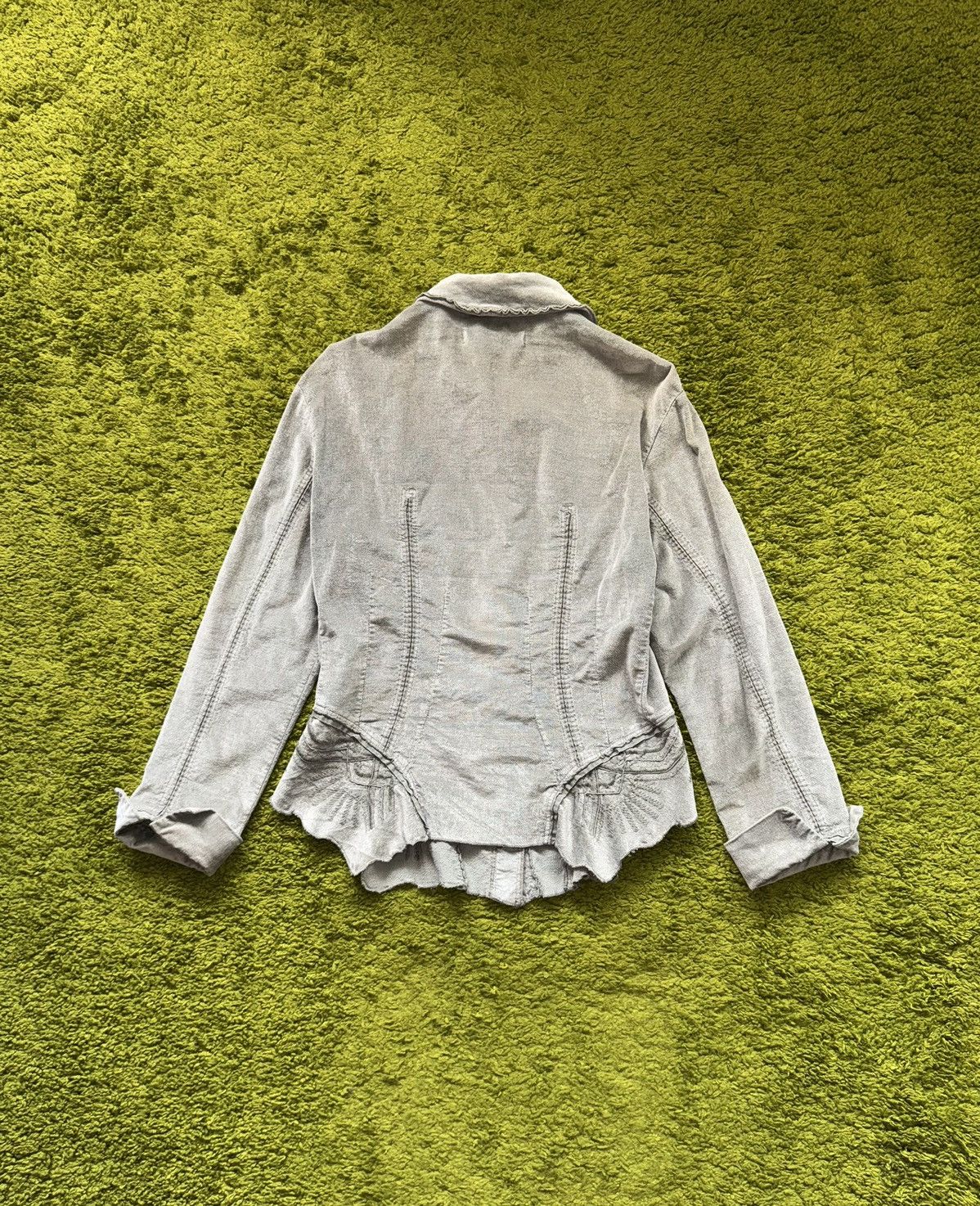 Transit Transit par-such avant Garde graphite grey velour blazer Size M / US 6-8 / IT 42-44 - 2 Thumbnail