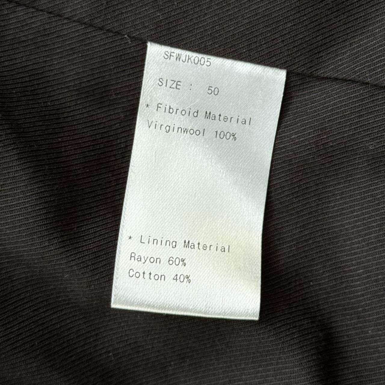 SONGZIO SONGZIO wool grey with blue elements jacket Size 50R - 7 Thumbnail