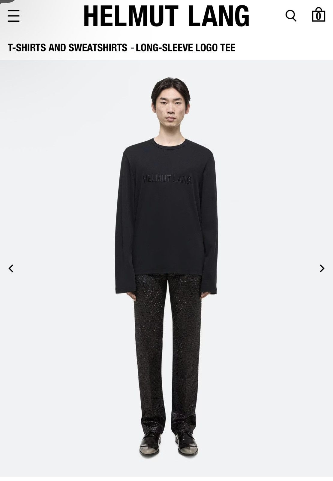 Helmut Lang Helmut Lang Long-Sleeved T-Shirt Size US M / EU 48-50 / 2 - 2 Thumbnail
