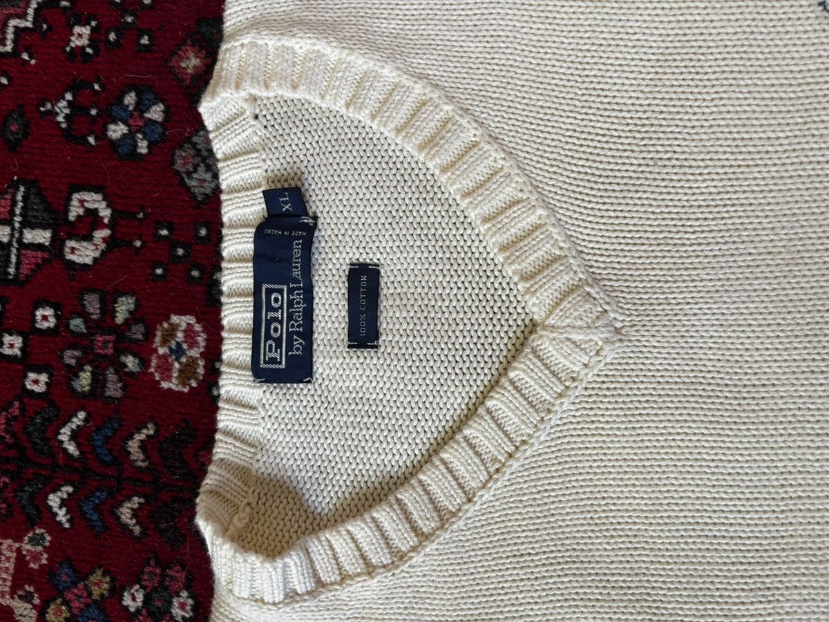 Polo Ralph Lauren Vintage Polo Ralph Lauren Cream Knit Sweater Vest – Size XL Size US XL / EU 56 / 4 - 2 Thumbnail