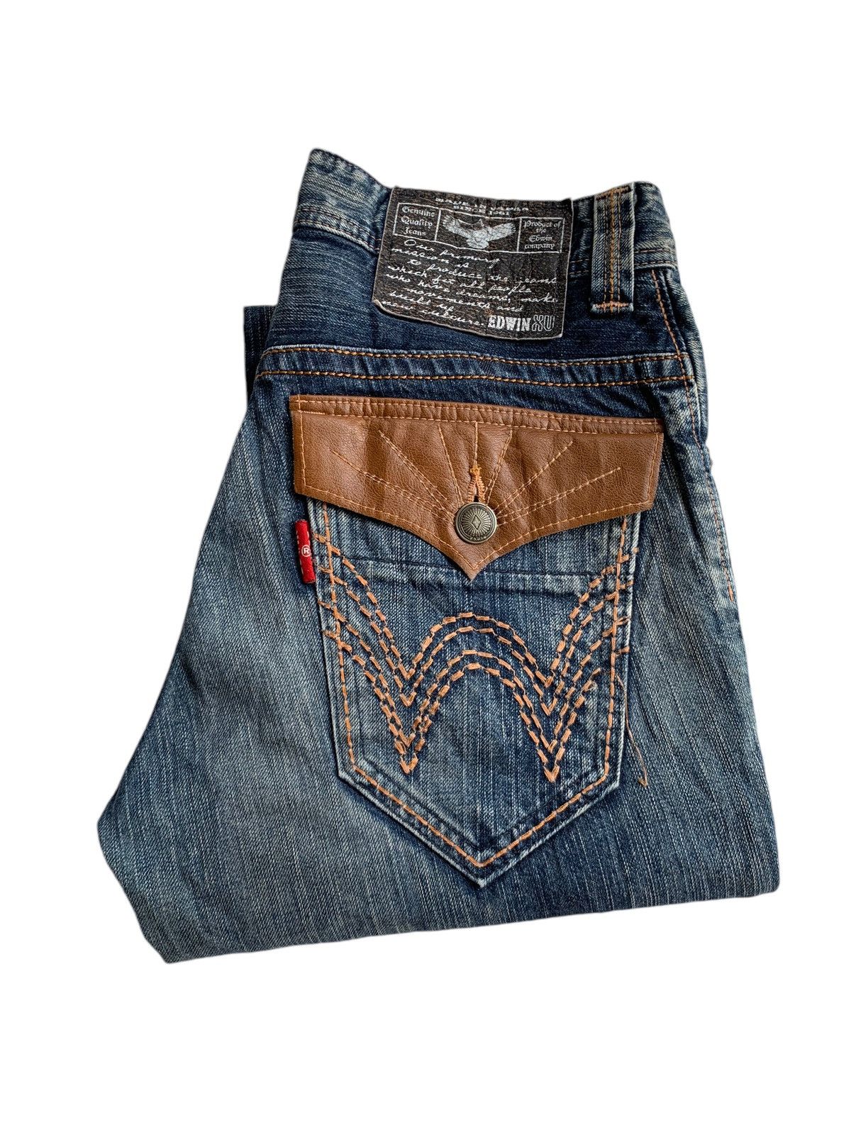 Kapital FLARE EDWIN NAVAJO HIPPIES STYLE & FADED AND RUSTY DENIM☠️🎌🌈 Size US 32 / EU 48 - 5 Thumbnail