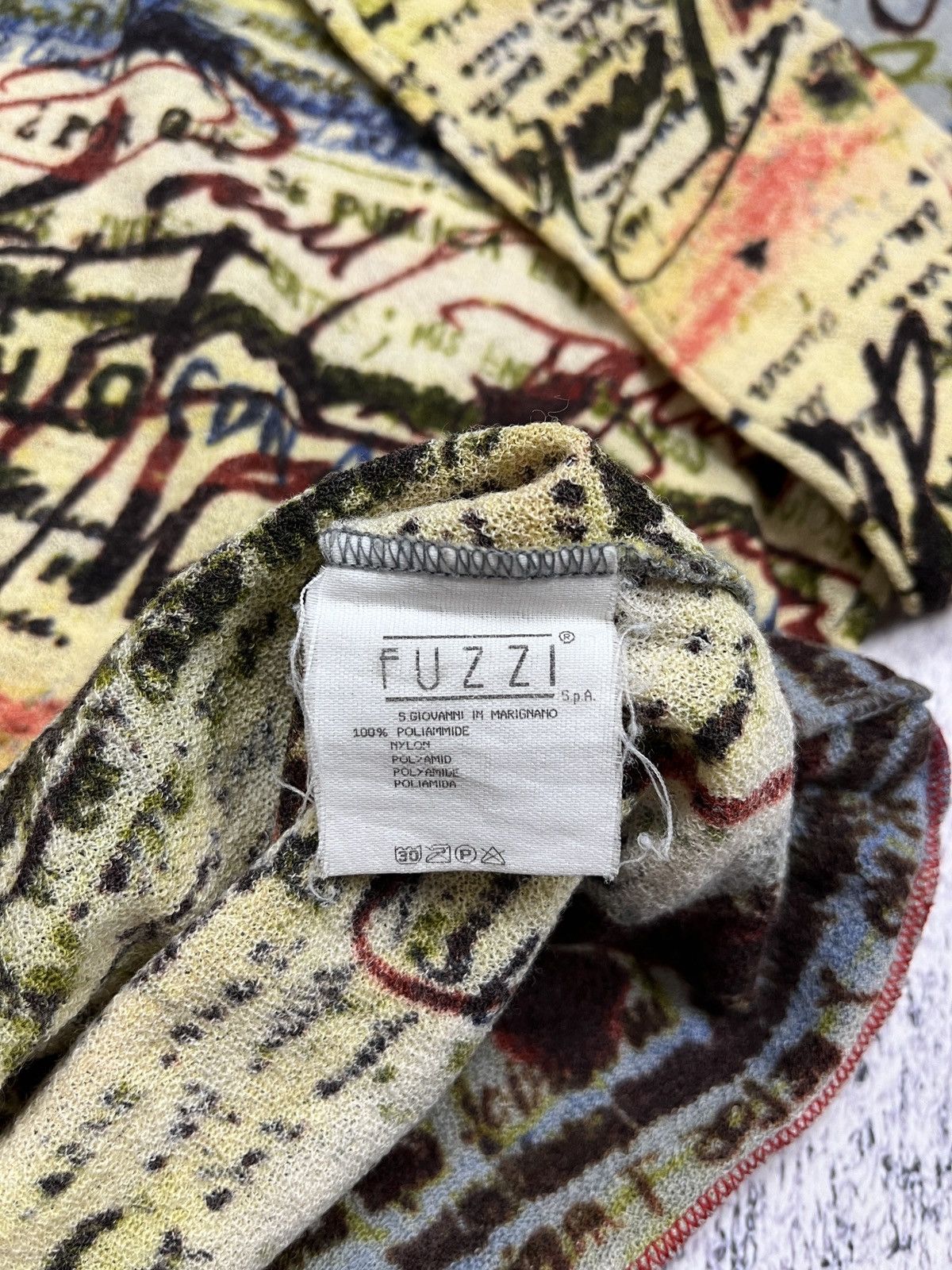 FUZZI Jean Paul Gaultier Script Calligraphy Long Sleeve Mesh Top Size M / US 6-8 / IT 42-44 - 14 Thumbnail