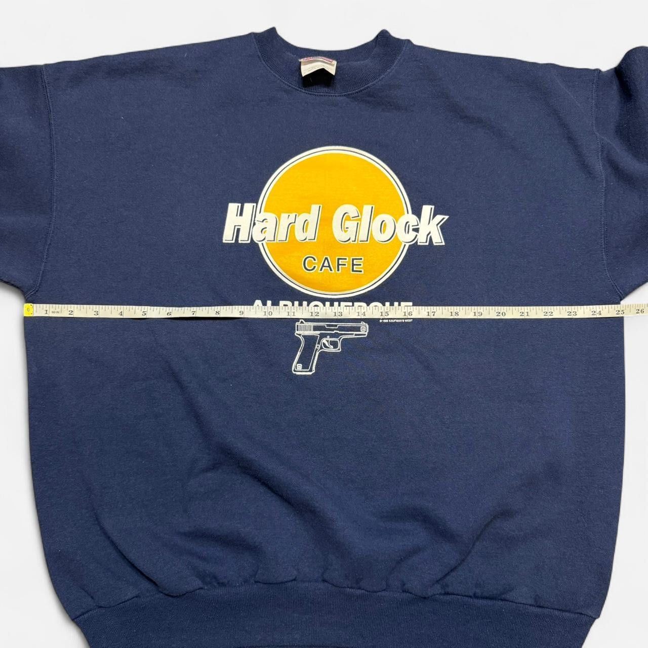 Vintage Vintage 1990s Hard Glock Cafe Albuquerque Crewneck Size US XL / EU 56 / 4 - 7 Thumbnail