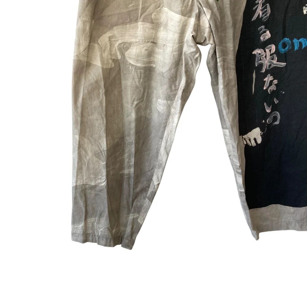 Yohji Yamamoto Yohji Yamamoto pour homme18SS Left Portrait Print Pants Size US 34 / EU 50 - 4 Thumbnail