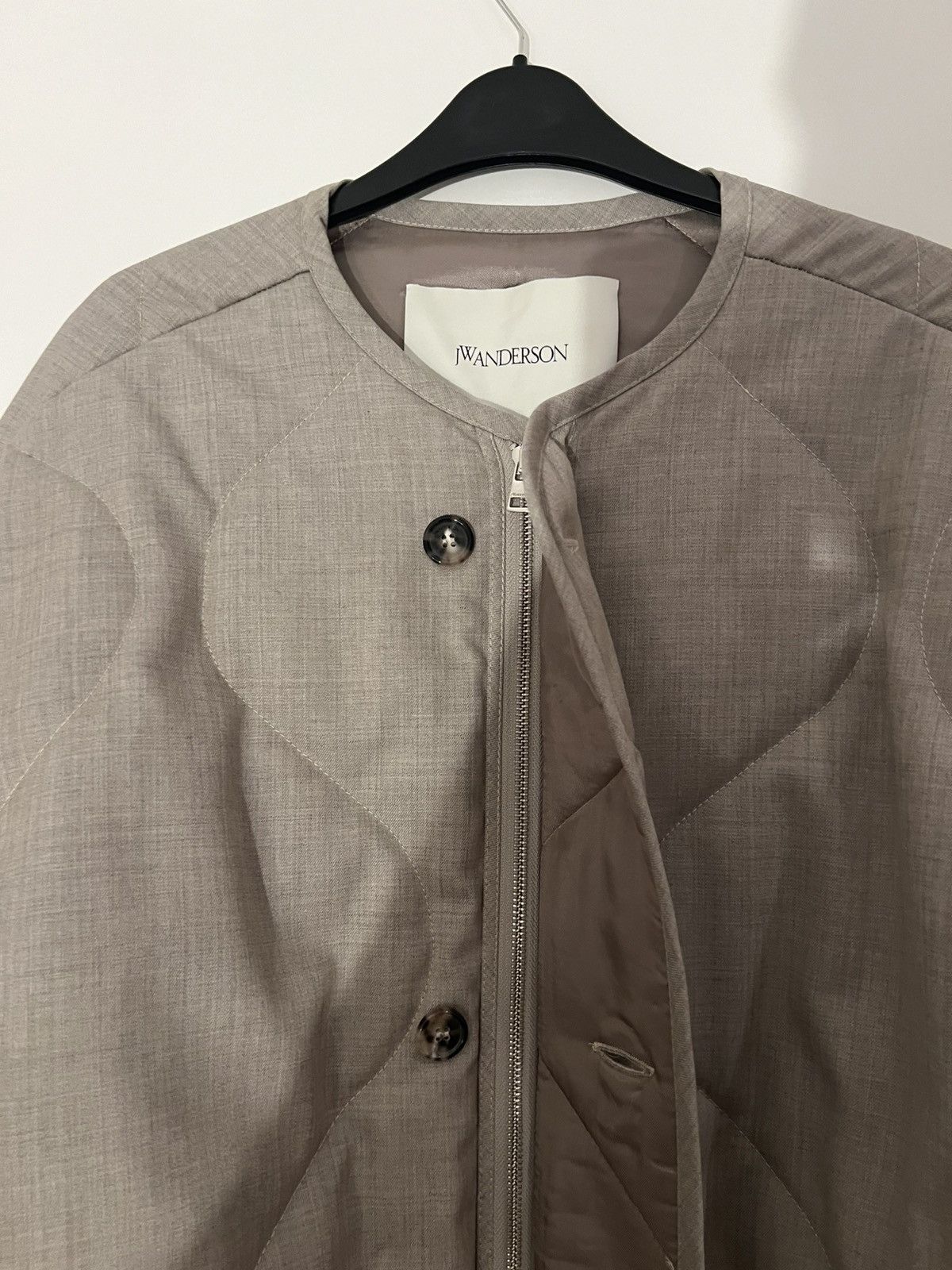 JW Anderson JW Anderson quilted button coat Beige Size M medium Wool Size US M / EU 48-50 / 2 - 9 Thumbnail