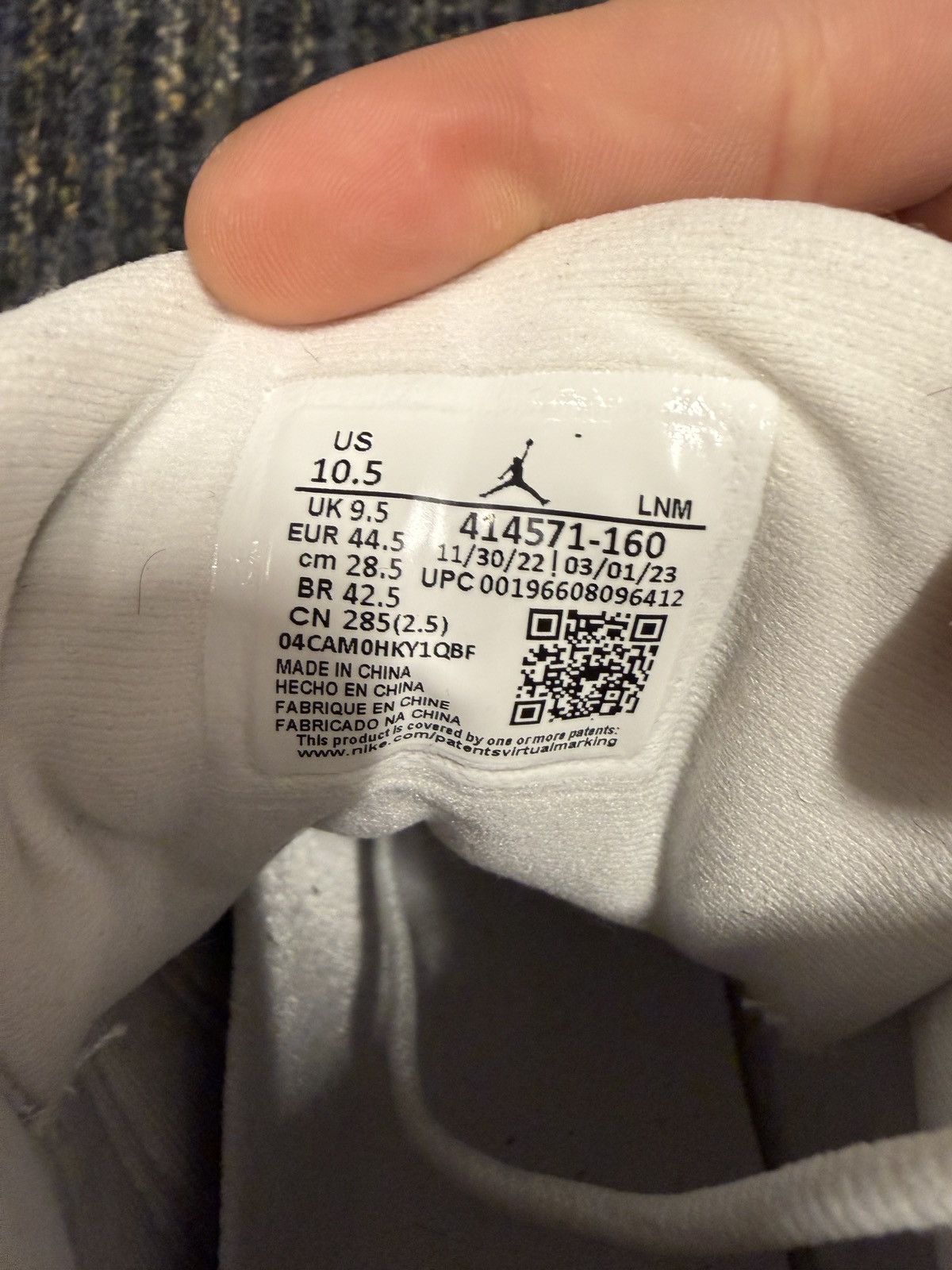 Jordan Brand Retro Jordan 13 Wolf Grey Size 10.5 Size US 10.5 / EU 43-44 - 17 Thumbnail