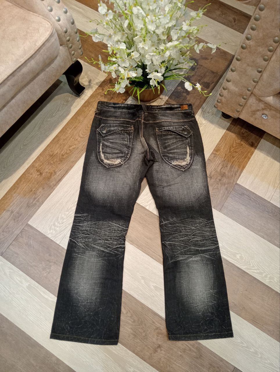 Nicole Club NICOLE CLUB JAPAN DISTRESSED FLARED DENIM PANTS Size US 34 / EU 50 - 9 Thumbnail