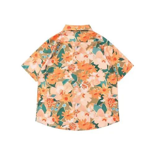 ORGVSM Floral Short Sleeve Button Up Shirt Size US M / EU 48-50 / 2 - 2 Thumbnail
