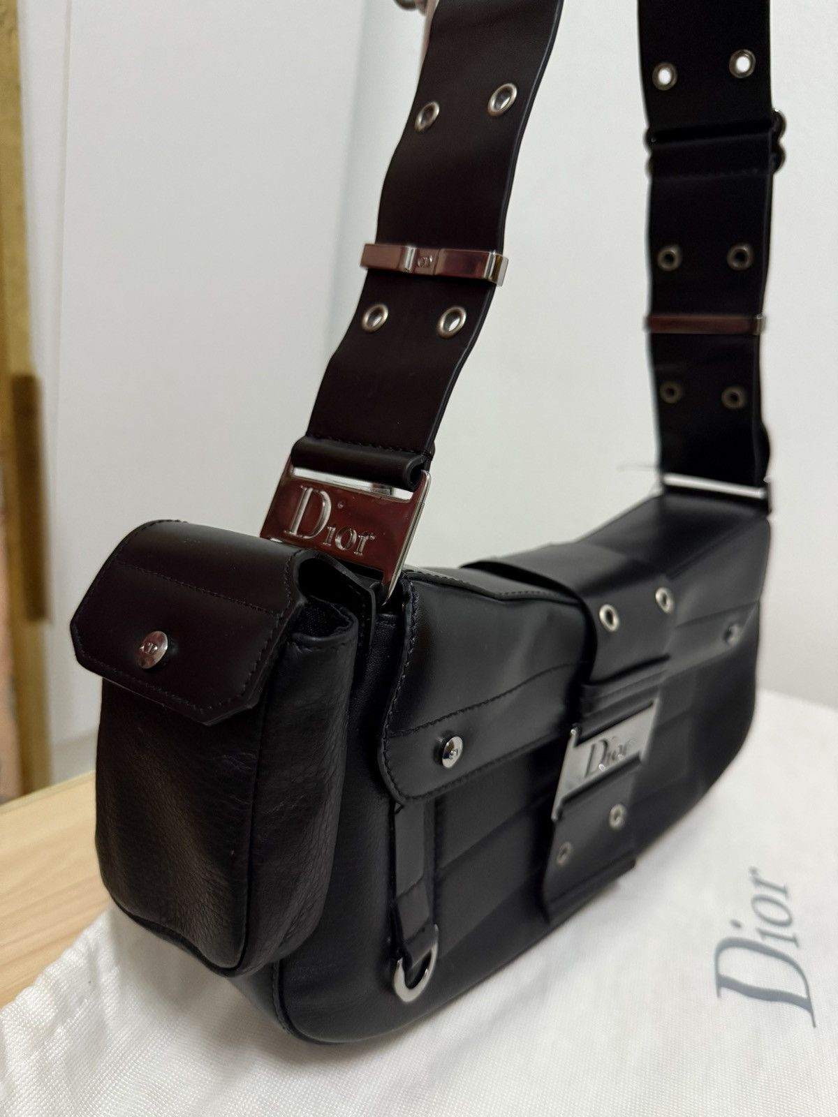 Dior 2002 Dior Street Chic colombus Black shoulder bag Size ONE SIZE - 5 Thumbnail