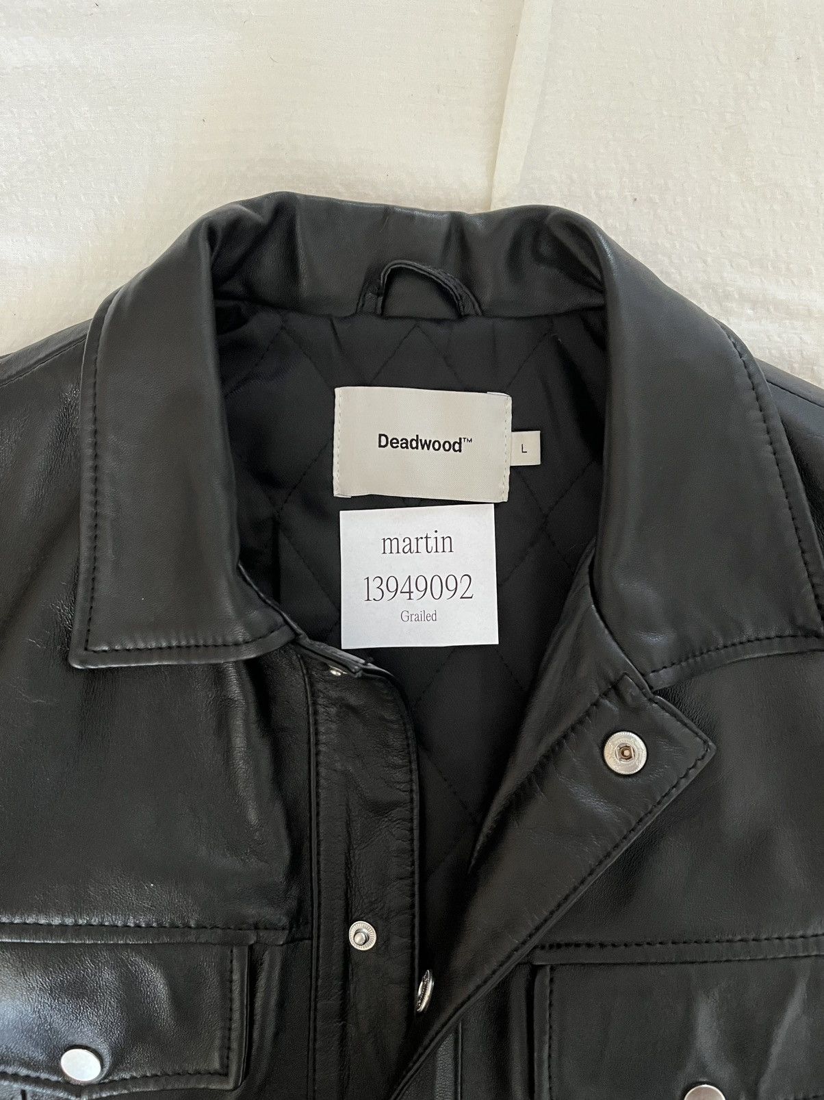 Deadwood Deadwood Leather Jacket Size US L / EU 52-54 / 3 - 3 Thumbnail