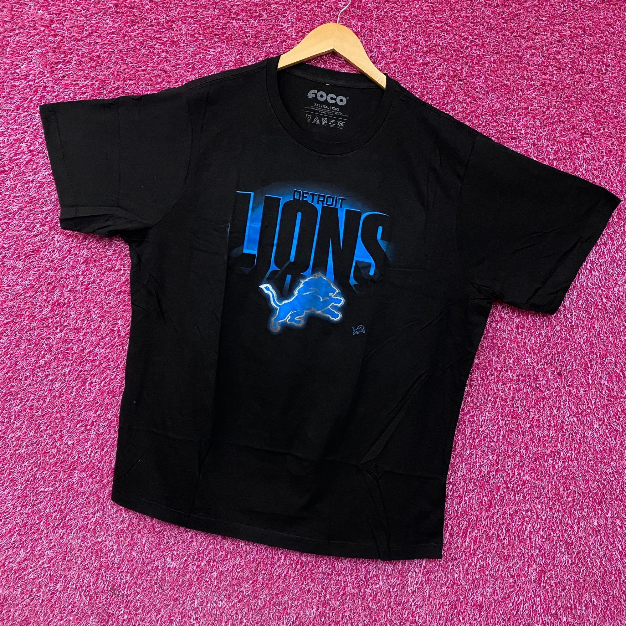 NFL FOCO NFL Detroit Lions Team Logo Graphic T-Shirt 2XL Size US XXL / EU 58 / 5 - 3 Thumbnail