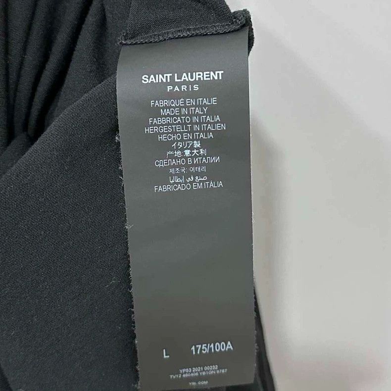Saint Laurent Paris Saint Laurent Paris cursive logo short sleeves 2505-Nextarr Size US L / EU 52-54 / 3 - 5 Thumbnail