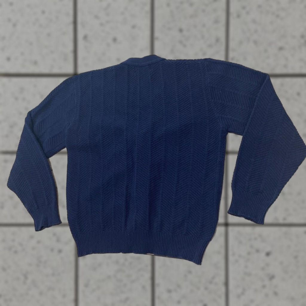 Vintage SHENANDOAH Cardigan Sweater Men S Blue Retro Grandpa Classic Preppy Knit Small Size S / US 4 / IT 40 - 1 Thumbnail