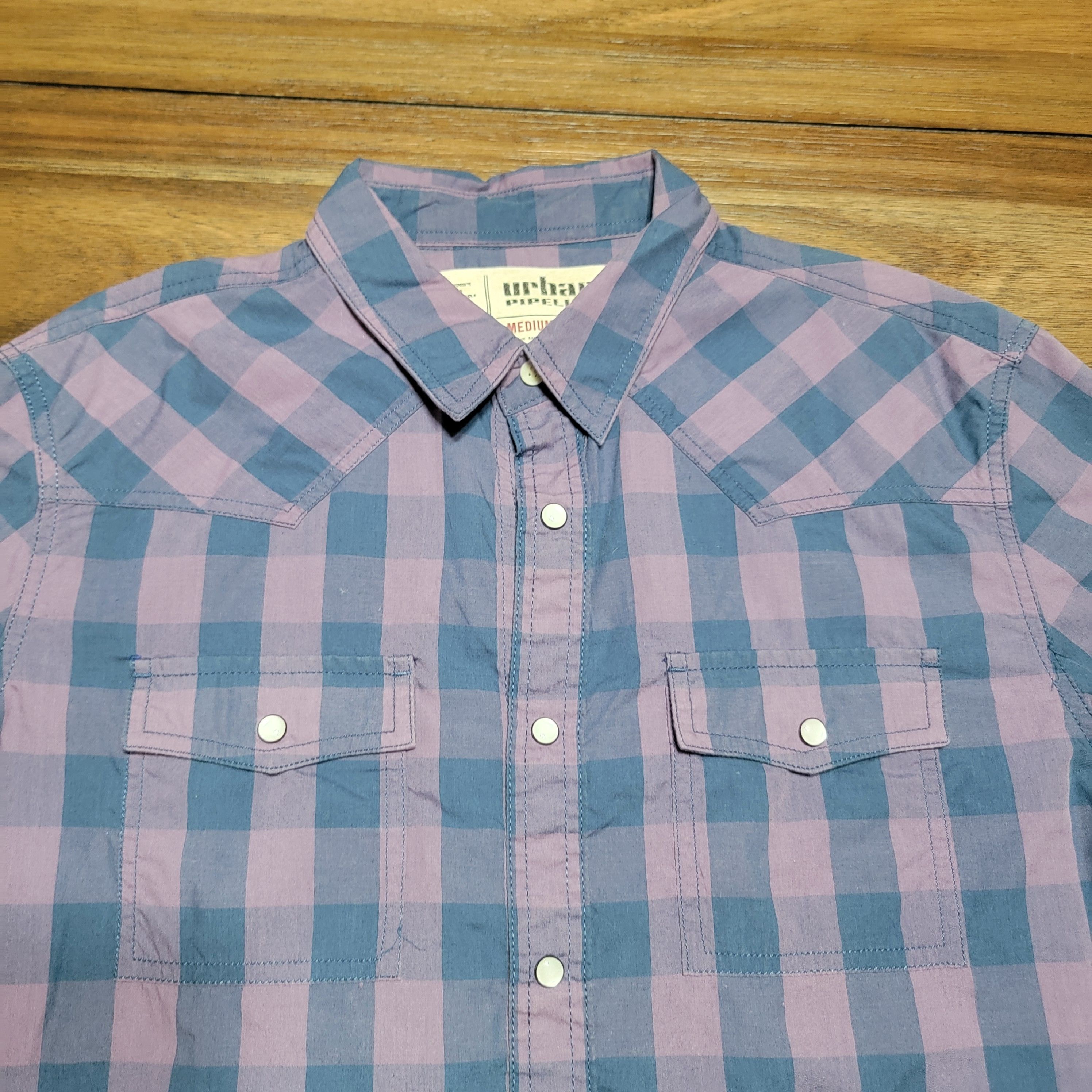 Urban Pipeline Urban Pipeline LS Pearl Snap Shirt - Size Medium Size US M / EU 48-50 / 2 - 2 Thumbnail
