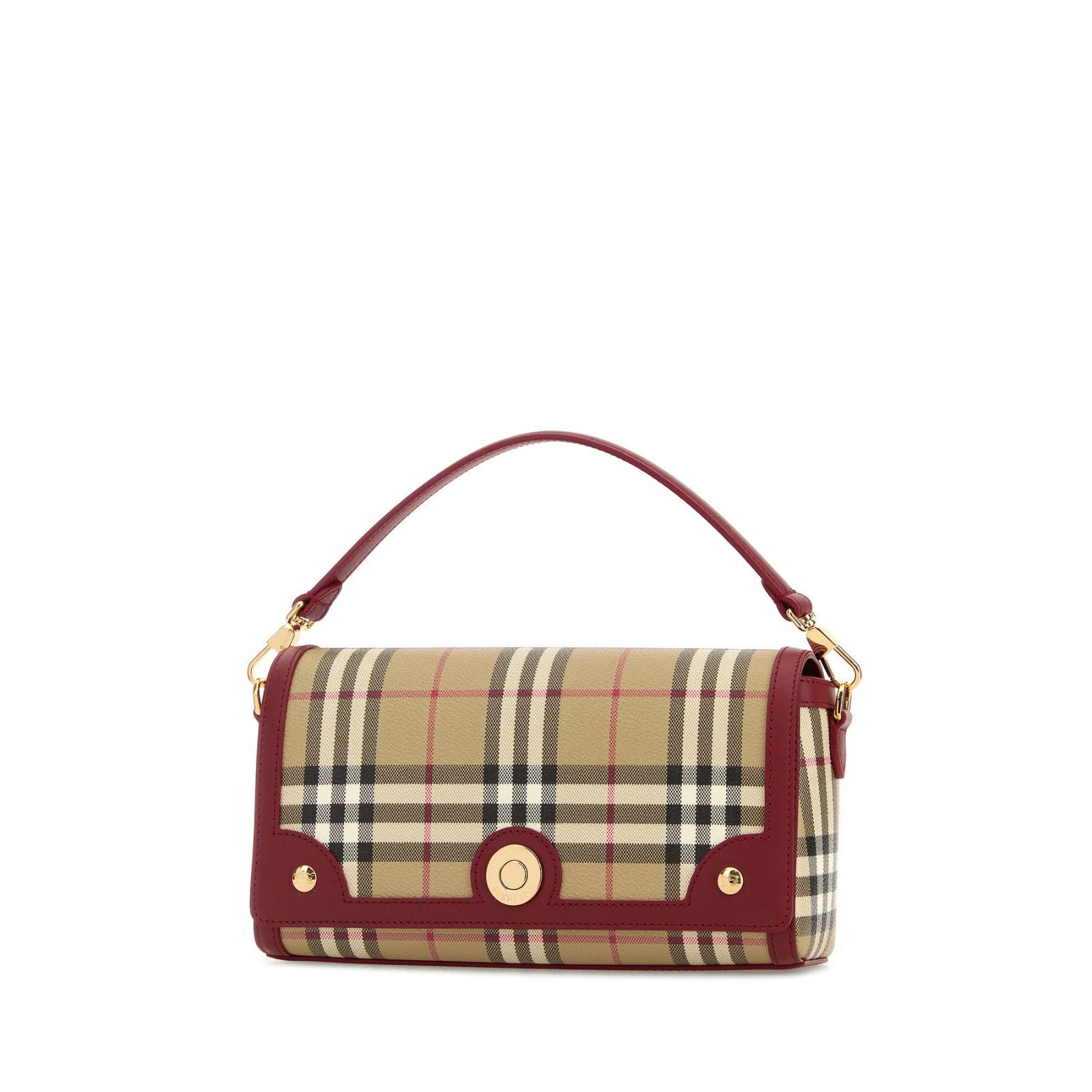 Burberry BURBERRY Note Archive beige/ruby red Top Handle Bag New Size ONE SIZE - 2 Thumbnail