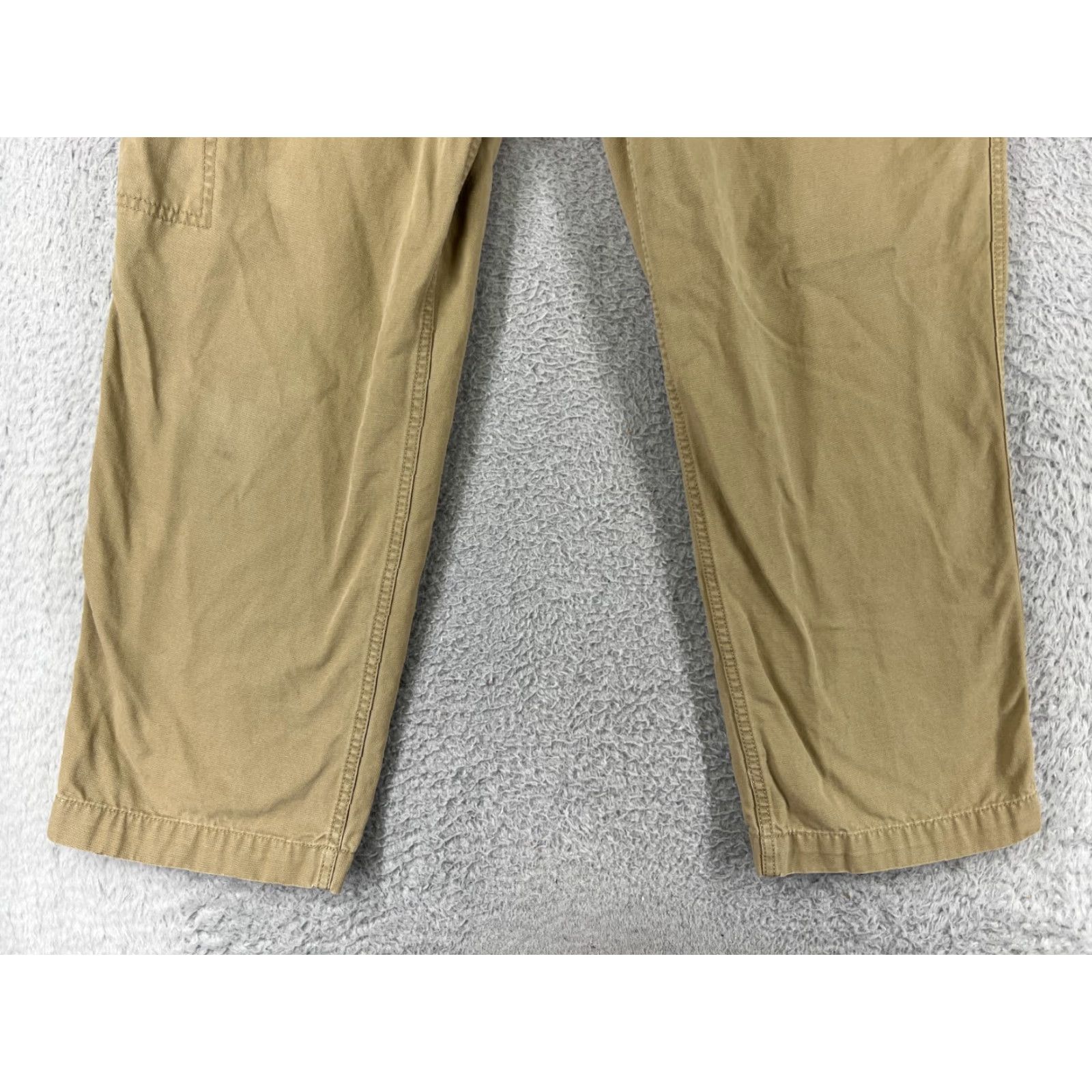Dockers DOCKERS Cargo Pants Mens 38 Beige 100% Cotton Duck Canvas Straight Relaxed 5-Pocket Pockets Belt Loops Casual Workwear Outdoor Size US 38 / EU 54 - 5 Thumbnail