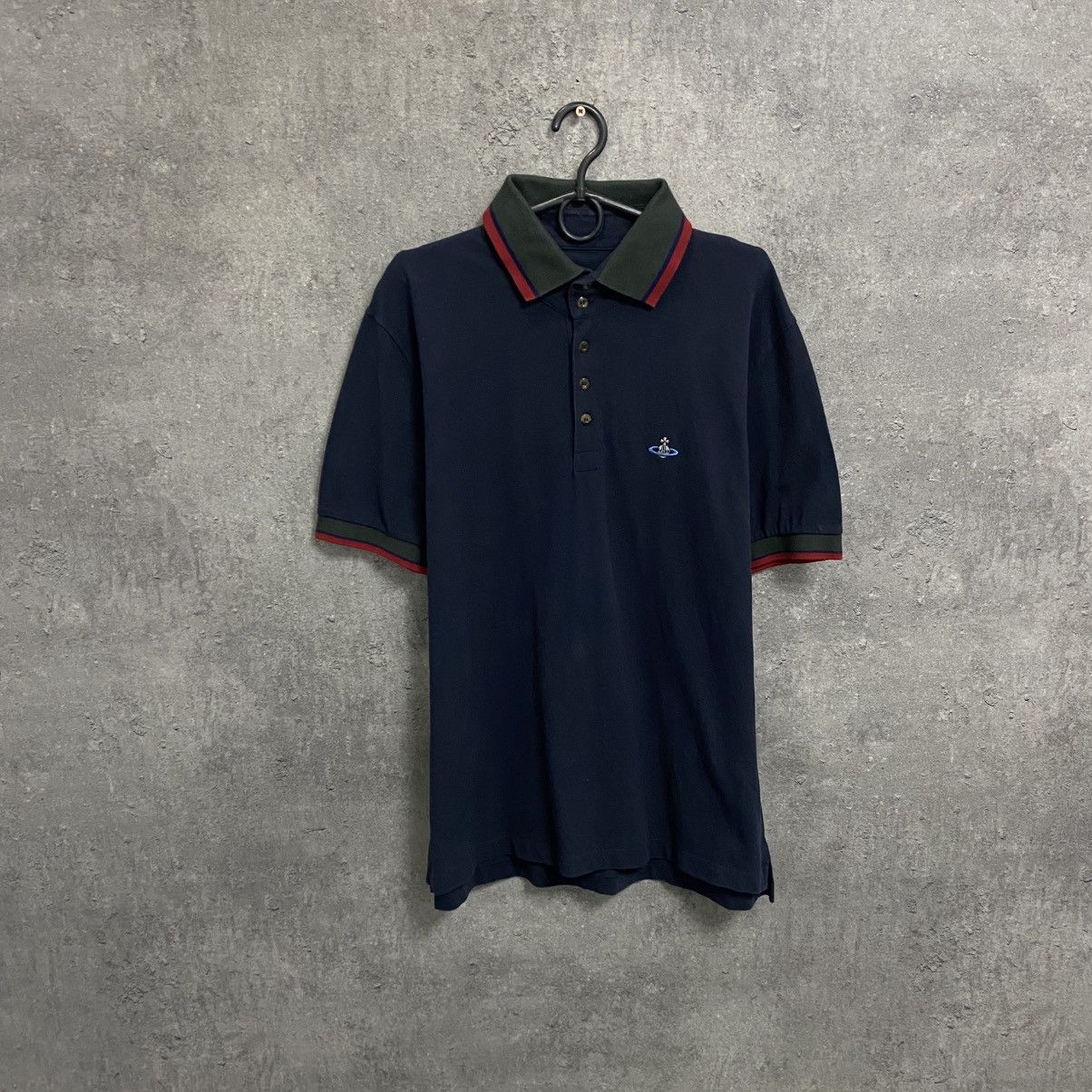 Vivienne Westwood Vivienne Westwood Polo T-Shirt Vintage Small Orb Logo Luxury Size US XL / EU 56 / 4 - 1 Thumbnail