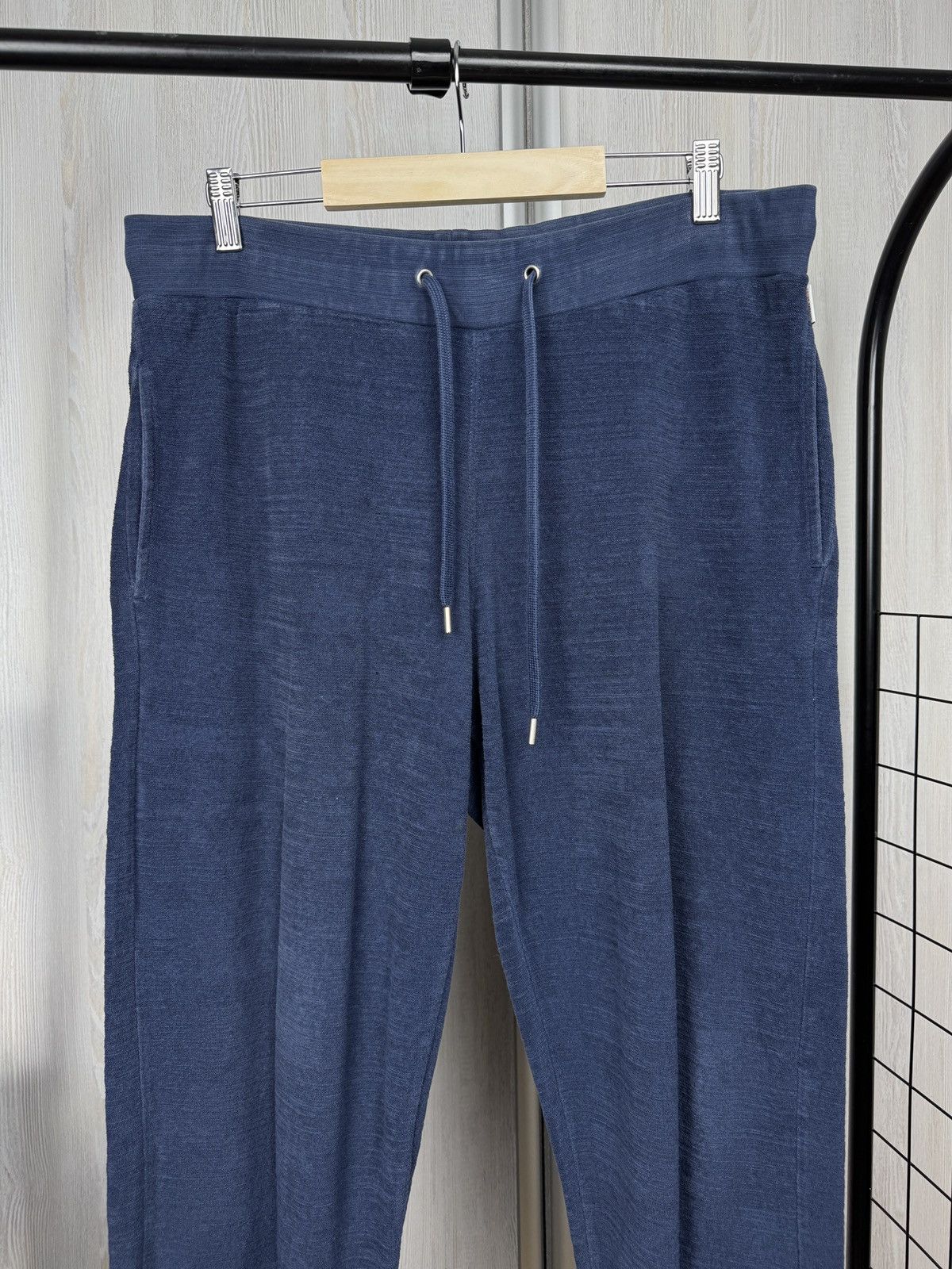 Orlebar Brown Orlebar Brown Men’s Blue Terry Drawstring Towel Sweatpants Size US 32 / EU 48 - 3 Thumbnail