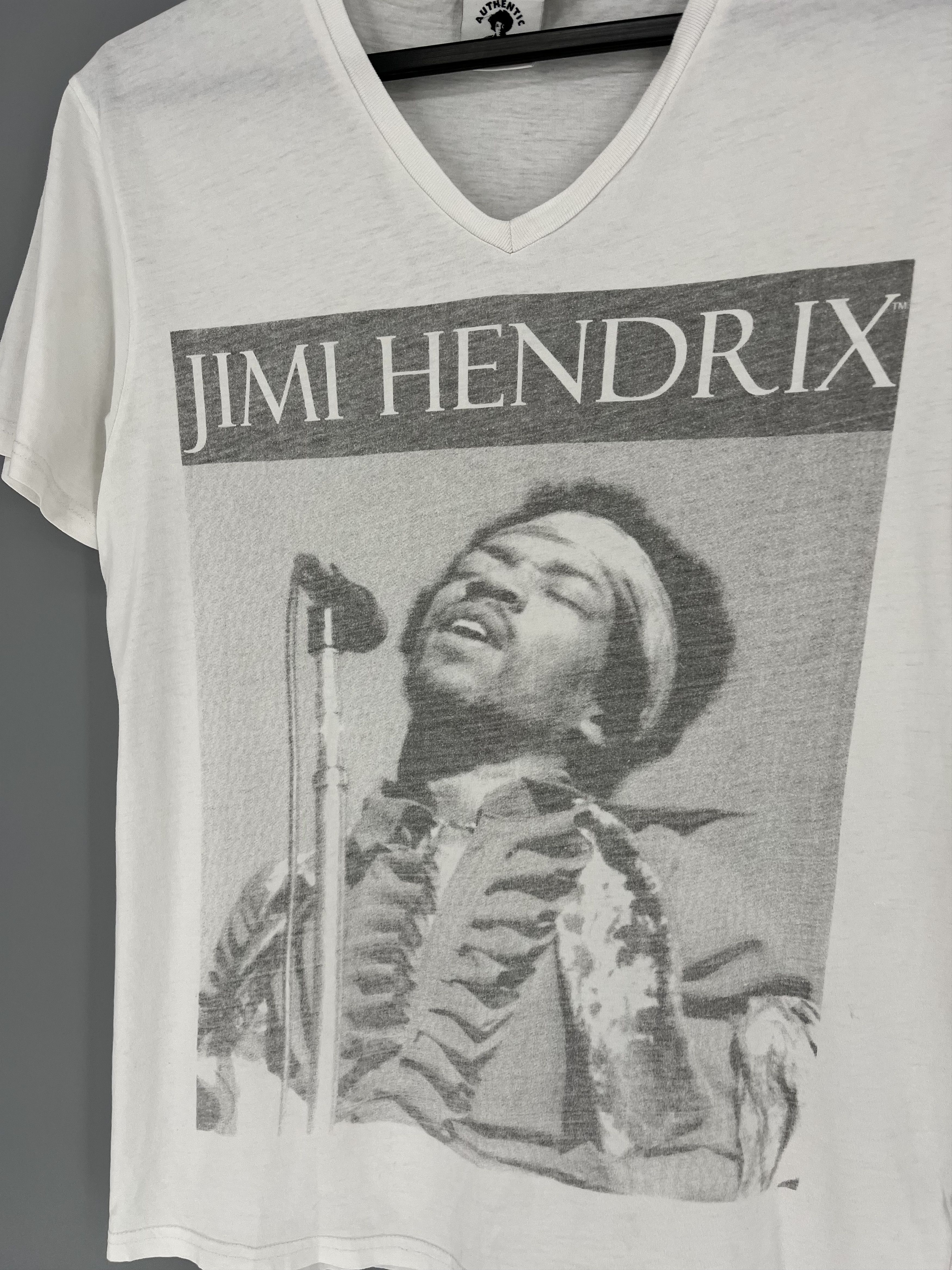 Band Tees Vintage Y2K Jimi Xendrix Band Rock Tee T Shirt White Size US M / EU 48-50 / 2 - 7 Thumbnail