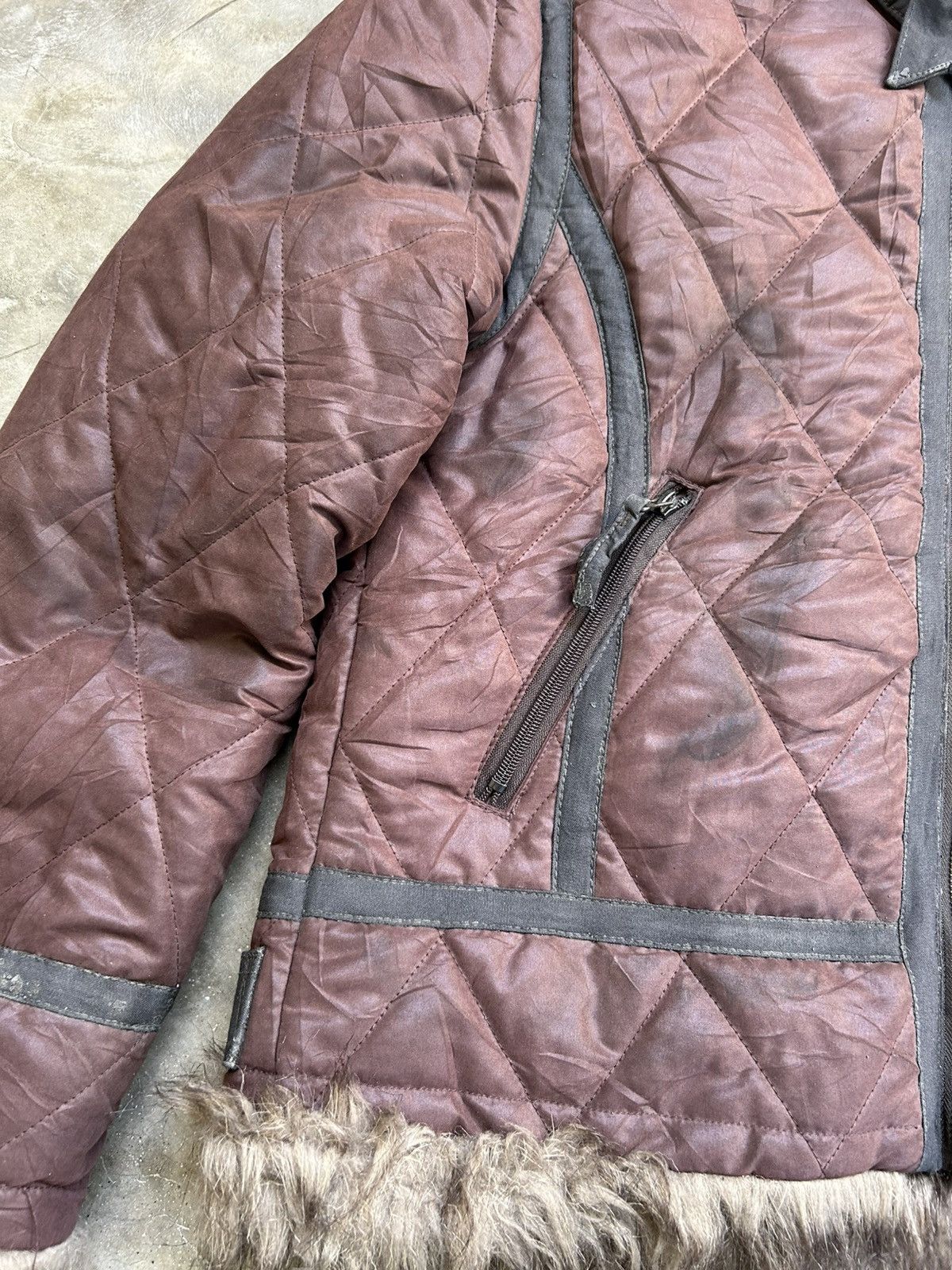 Japanese Brand Vintage Crabar Garment B3 Fur Bomber Jacket Size US L / EU 52-54 / 3 - 4 Thumbnail