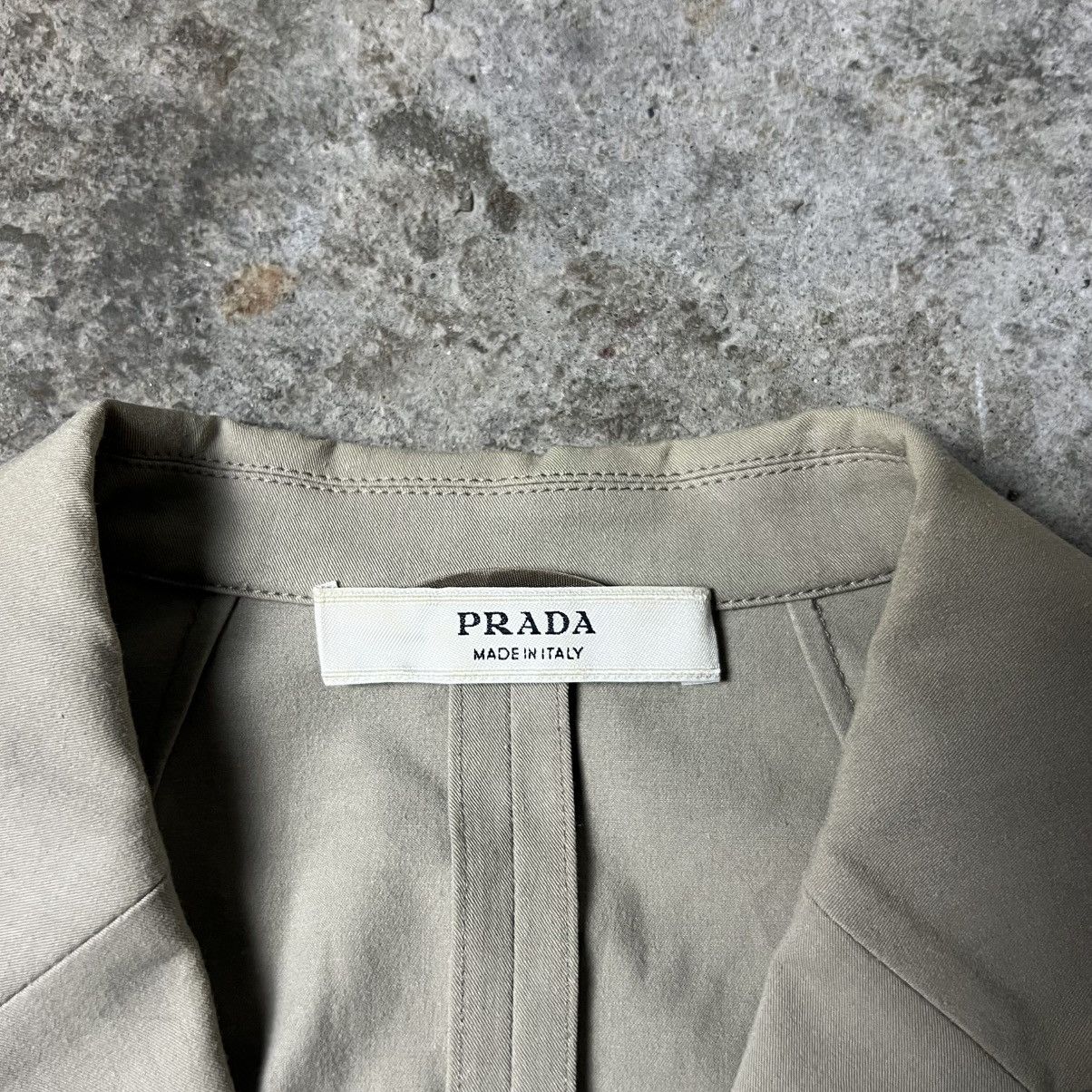 Prada Prada - SS06 - Khaki Tailored Blazer Size M / US 6-8 / IT 42-44 - 9 Thumbnail