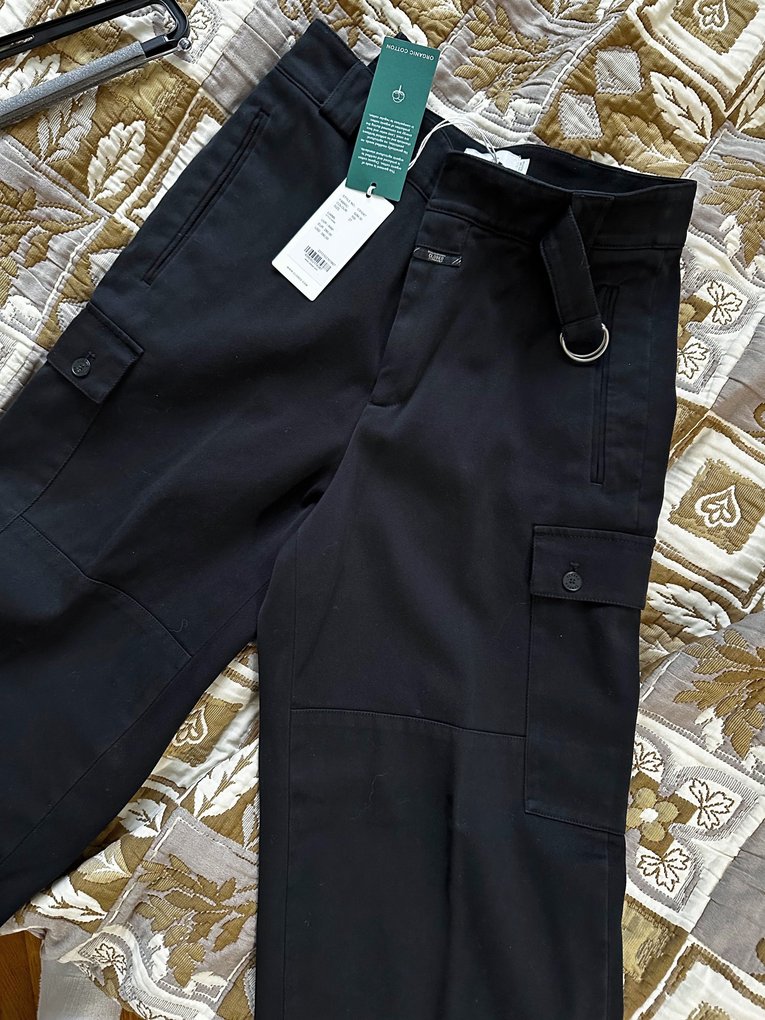 CLOSED Closed 'Liann' Black Trousers - NWT - Retail $390 Size 30" / US 8 / IT 44 - 2 Thumbnail