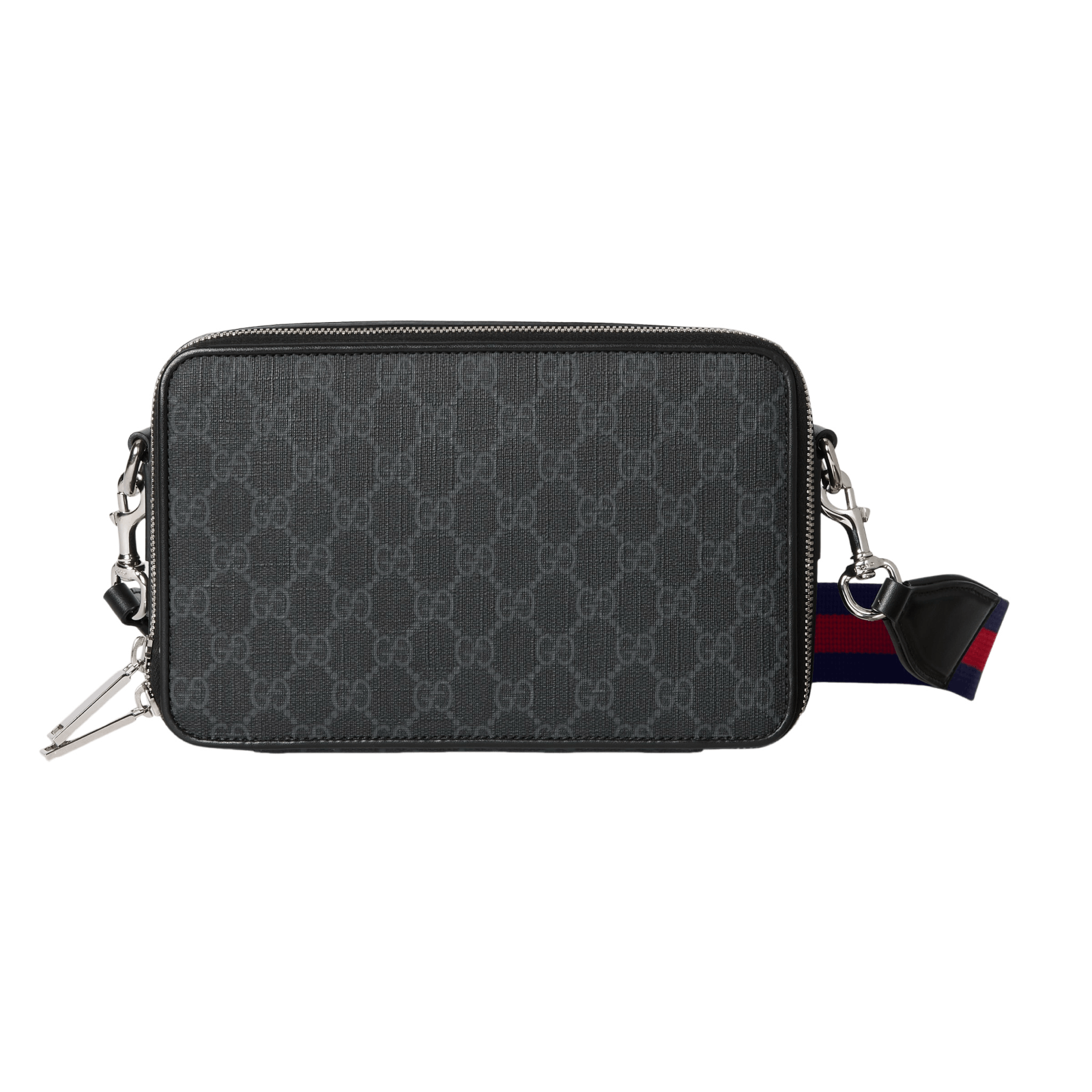 GUCCI $1500 Black GG Canvas Small Shoulder Bag New