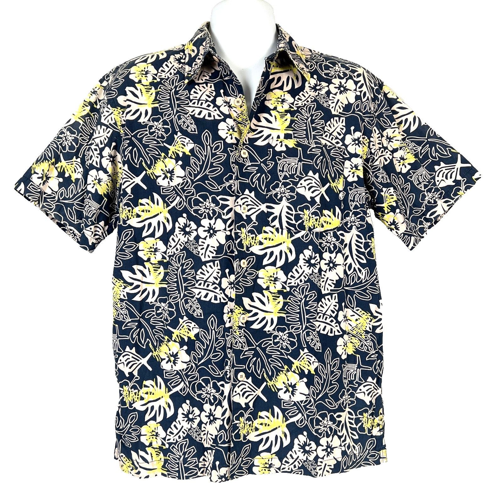 Other Parco Exchange Floral Tropical Mens Hawaiian Shirt size Medi Size US M / EU 48-50 / 2 - 2 Thumbnail