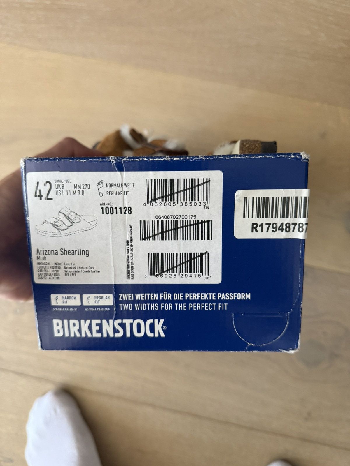 Birkenstock arizona shearling slides unisex brand new