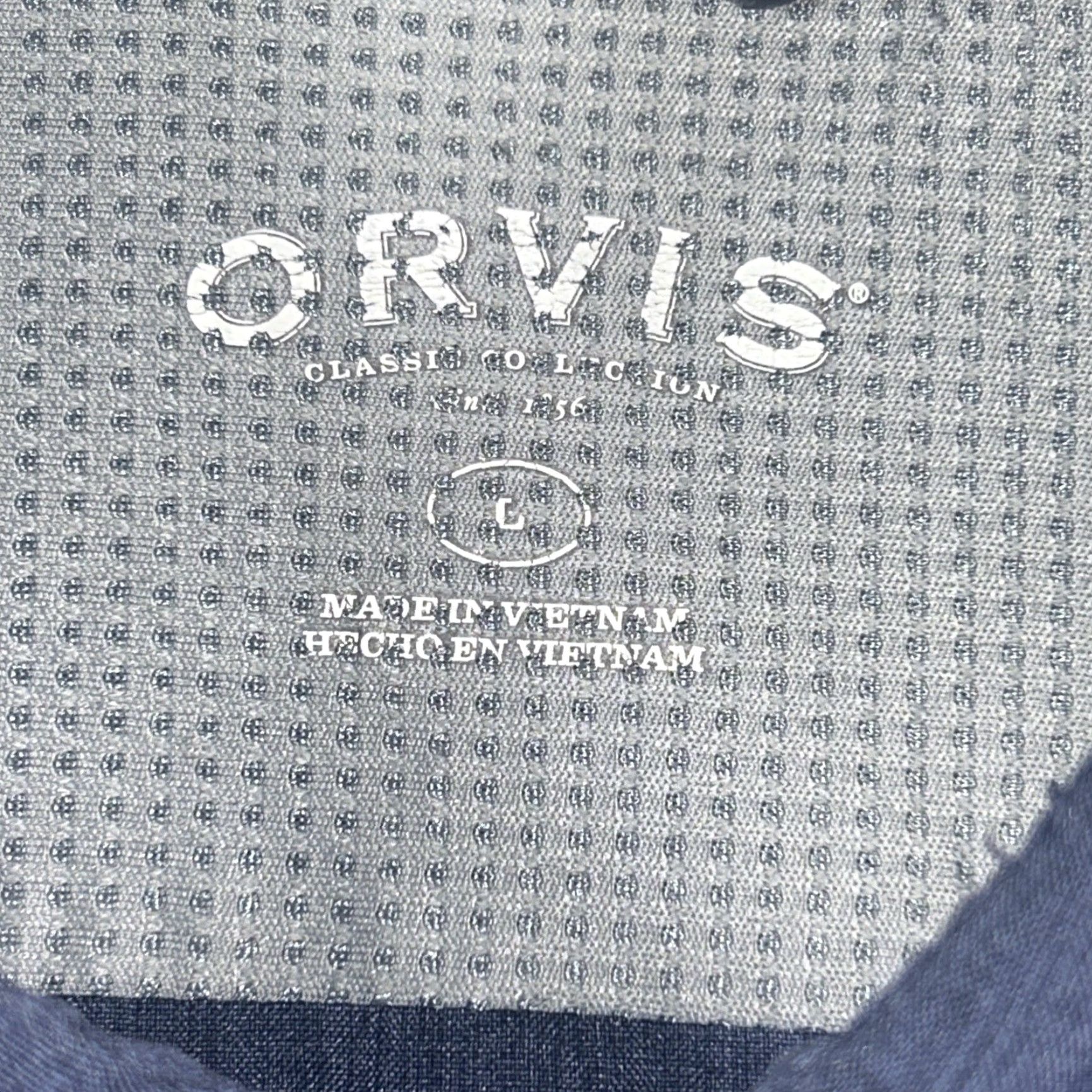 Orvis Orvis Button-Up Shirt Mens L Blue Outdoors Fishing Short Sleeve Hiking Regular Fit Pattern: Solid, Collared, Pocket, All Seasons, Travel, Casual Size US L / EU 52-54 / 3 - 3 Thumbnail