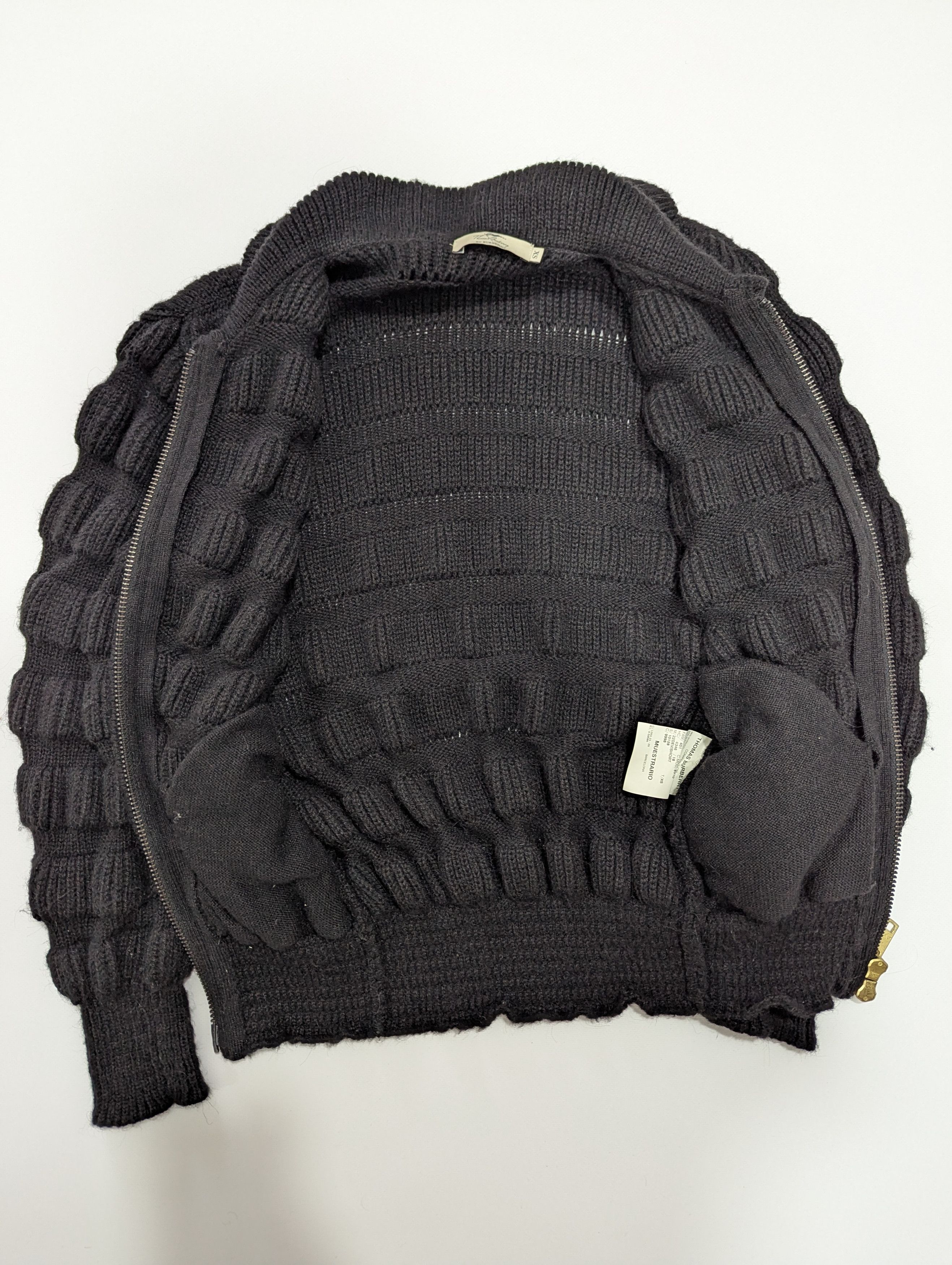 Burberry Thomas Burberry By Burberry Zip Oversized Alpaca Sweater Size S / US 4 / IT 40 - 6 Thumbnail