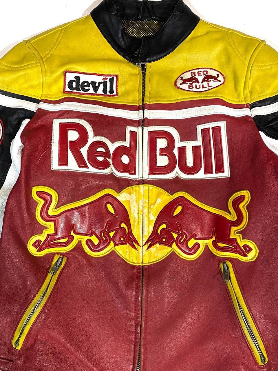Genuine Leather Red Bull Moto Racing Leather Jacket Vintage Size US M / EU 48-50 / 2 - 8 Thumbnail