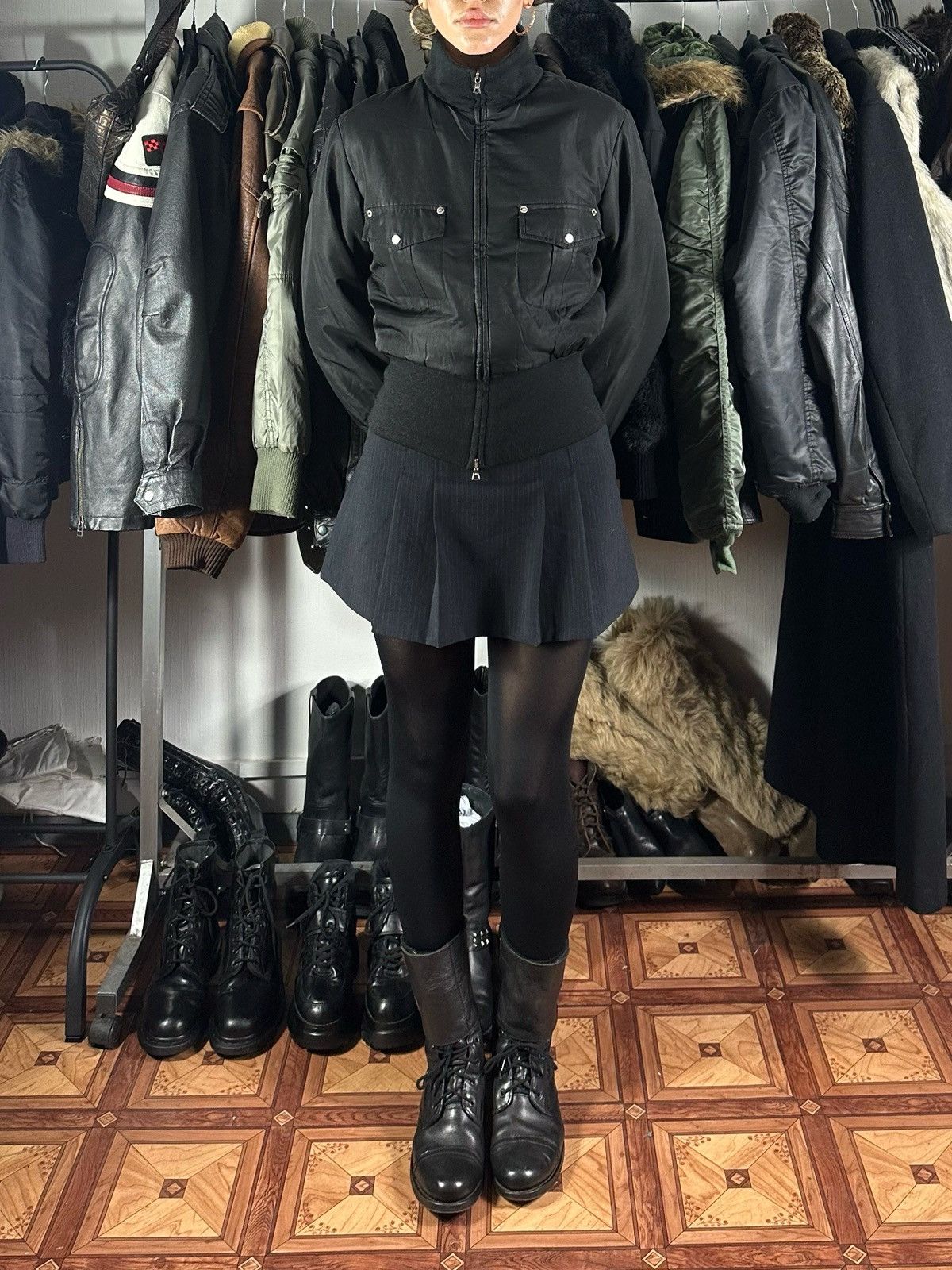 Vintage Avant-garde Bomber jacket Size S / US 4 / IT 40 - 3 Thumbnail