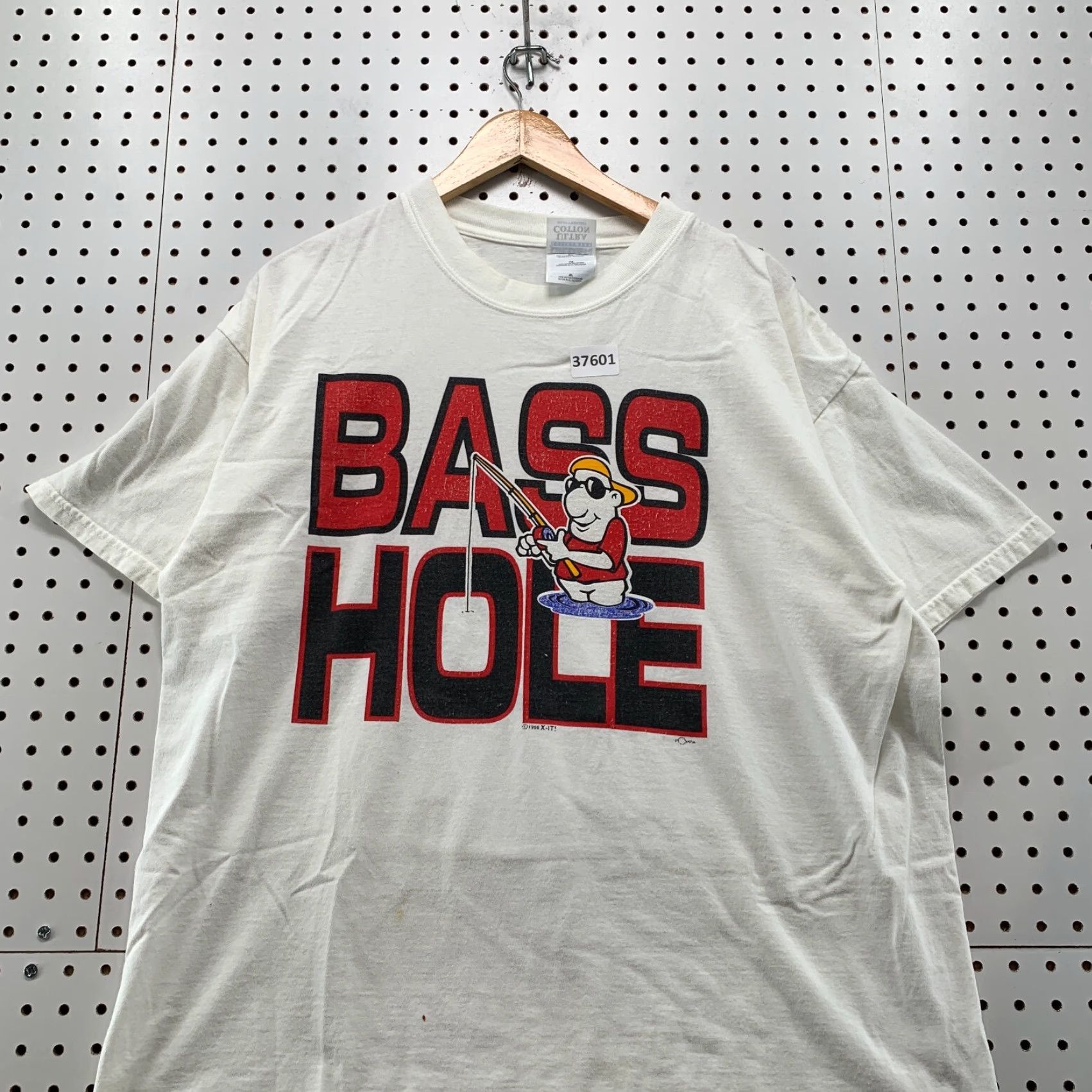 Vintage VINTAGE Bass Fishing Funny Graphic T-Shirt Mens XL White Short Sleeve Crew Neck 90s Size US XL / EU 56 / 4 - 3 Thumbnail
