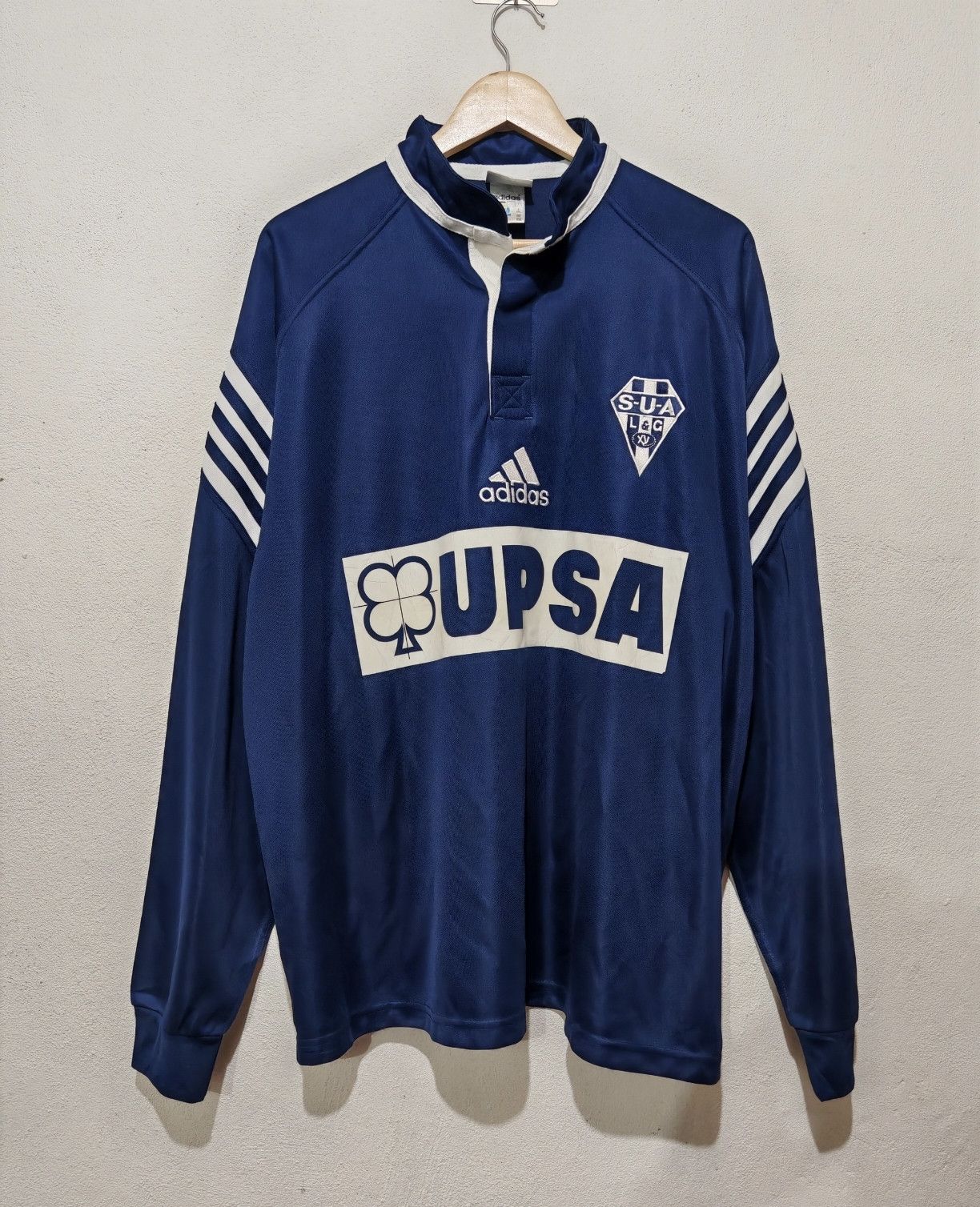 Adidas × Vintage Vintage SU Agen Lot-et-Garonne Rugby union Jersey Adidas Size US XXL / EU 58 / 5 - 1 Thumbnail