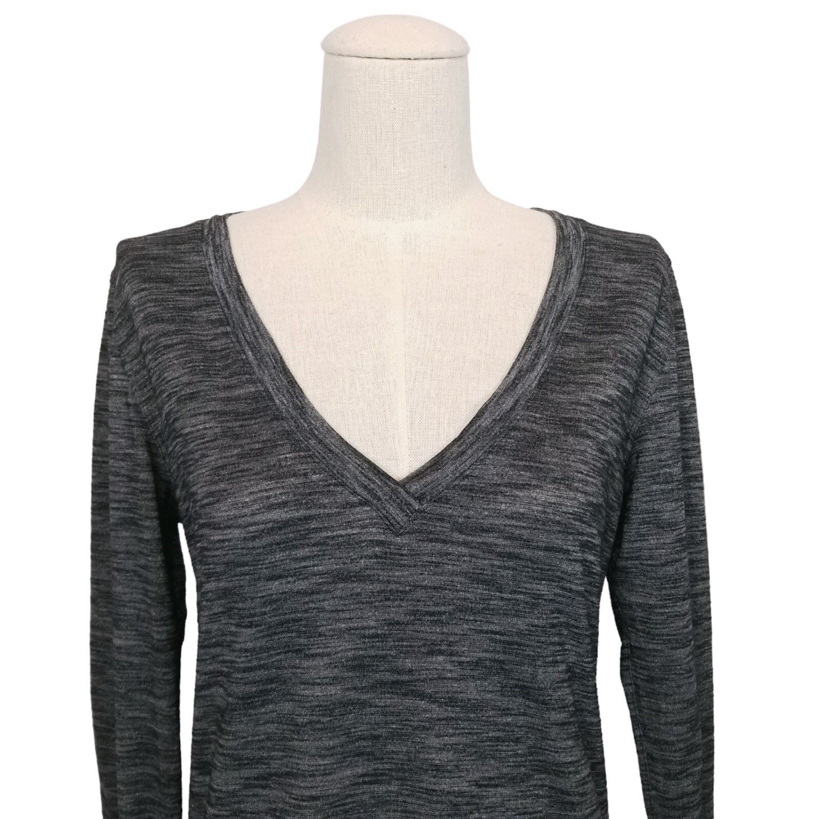 Lululemon Lululemon &go Everywhere Long Sleeve Heathered Black 8 Size M / US 6-8 / IT 42-44 - 2 Thumbnail