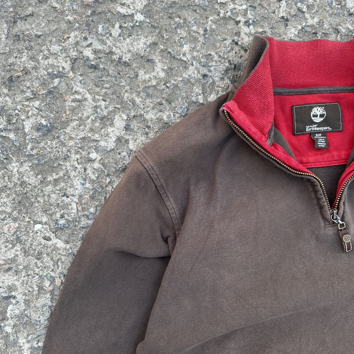 Timberland × Vintage Vintage Japanese Style Timberland Zip 1/4 Sweater Old Money Size US S / EU 44-46 / 1 - 5 Thumbnail