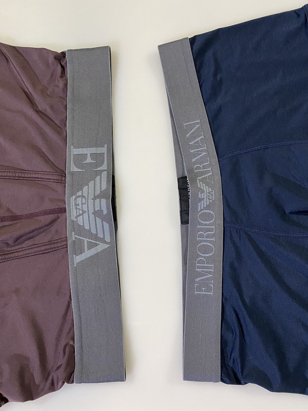 Emporio Armani Emporio Armani Logo Briefs Short Trunks 1 Blue/ 1 Merlot Size 32 - 2 Thumbnail