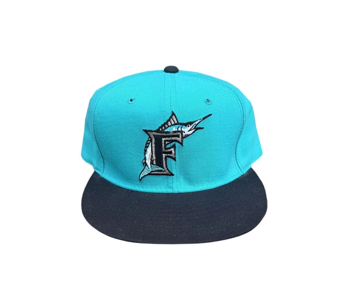 New Era Vintage New Era Florida Marlins Fitted Hat (Size 7 3/4) Size ONE SIZE - 1 Thumbnail