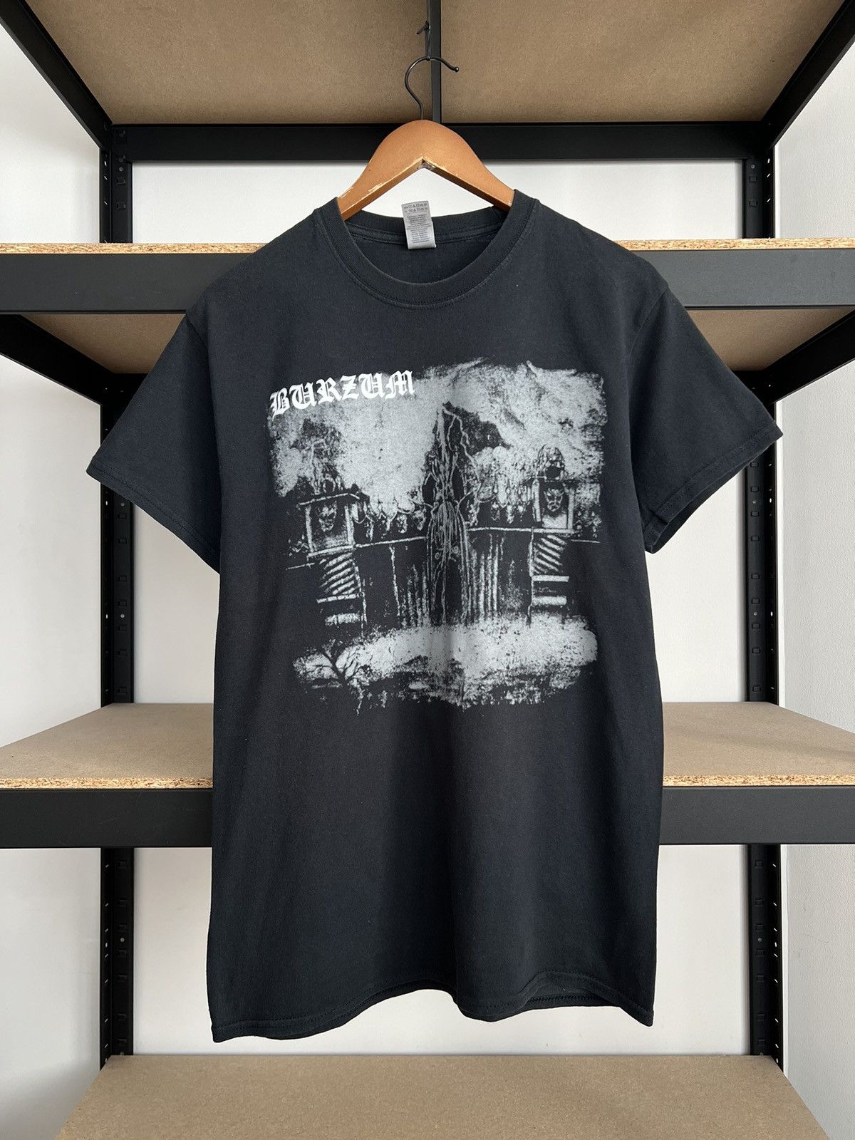 Band Tees Burzum Det Som Engang Var Black Metal Band Y2k Black T-shirt Size US M / EU 48-50 / 2 - 3 Thumbnail