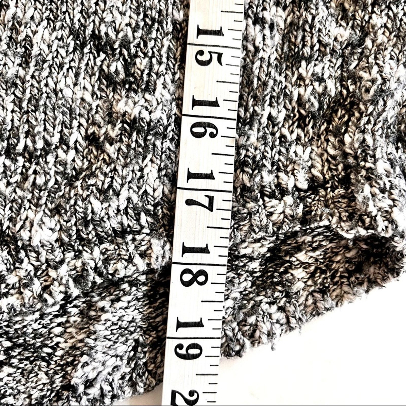 Vince Vince Gray Black Speckled Linen Cotton Pullover Sweater Size XS / US 0-2 / IT 36-38 - 5 Thumbnail