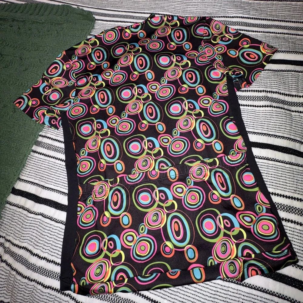 Other Sheila Moon Cycling Jersey‎ Mod Geometric Print Made in USA Size S / US 4 / IT 40 - 5 Thumbnail